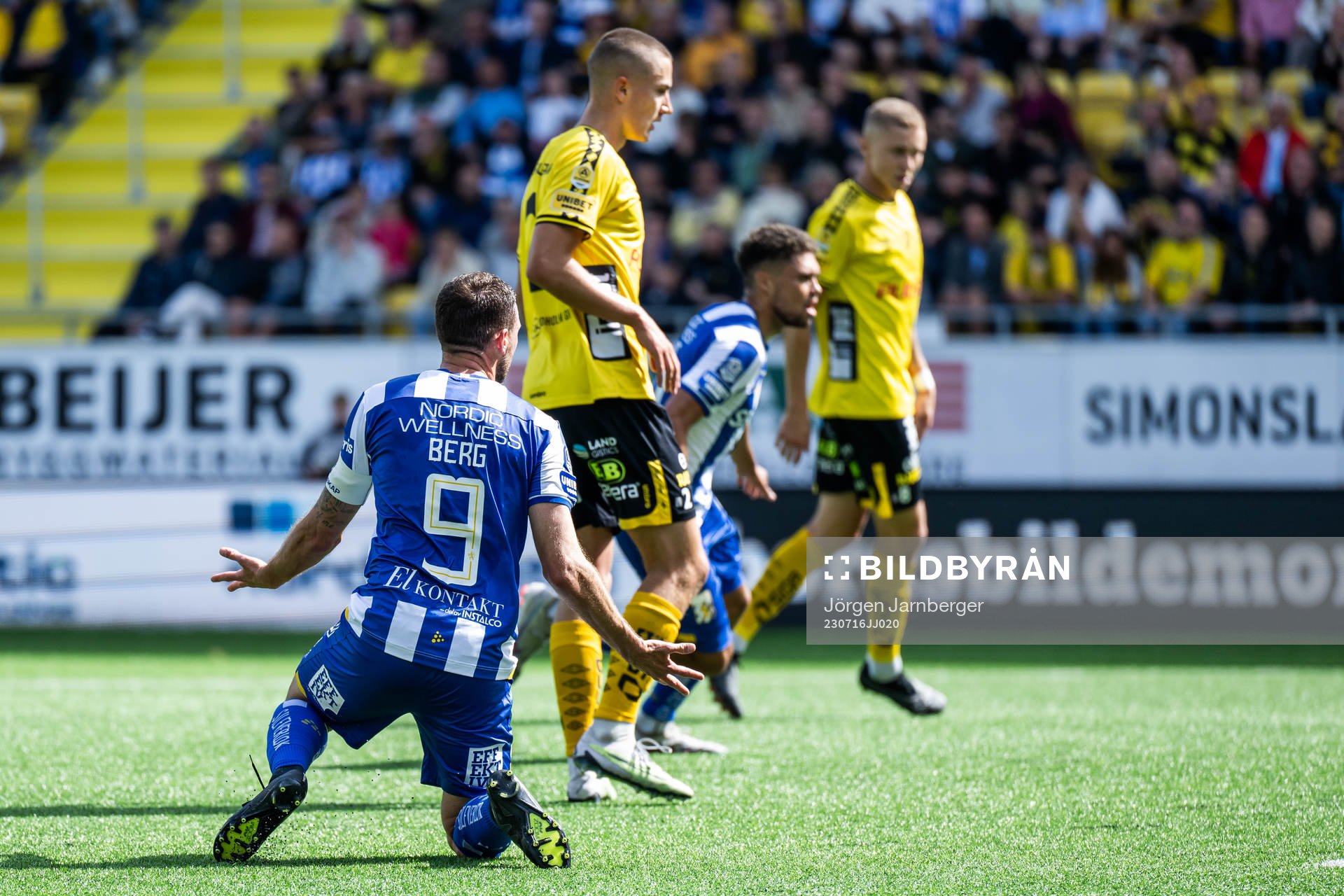 IFK Göteborgs Marcus Berg reagerar