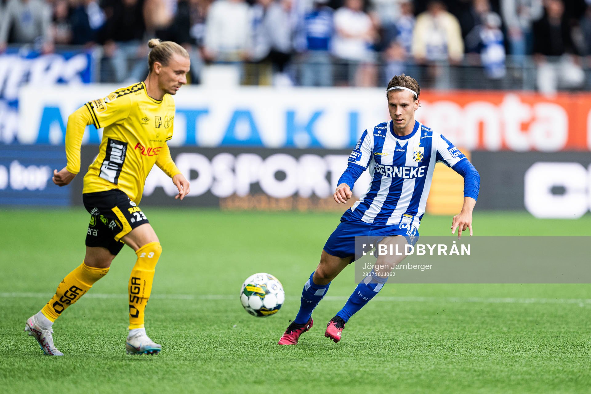 Elfsborgs Niklas Hult och IFK Göteborgs Lucas Kåhed