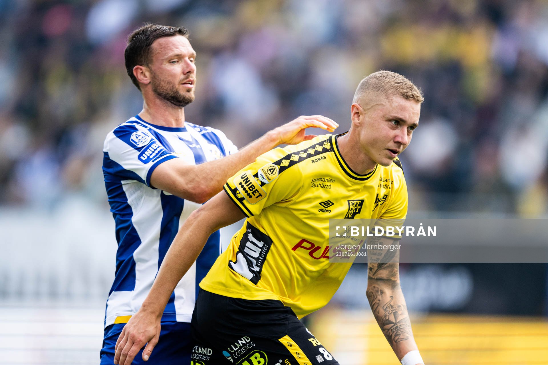 IFK Göteborgs Marcus Berg och Elfsborgs Sebastian Holmen