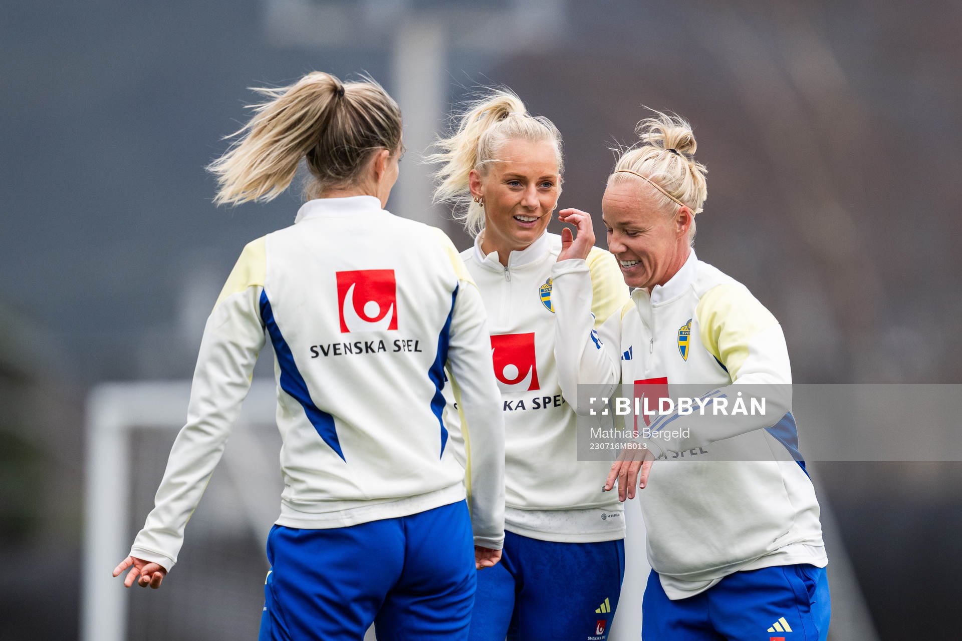 Linda Sembrant, Stina Blackstenius and Caroline Seger of