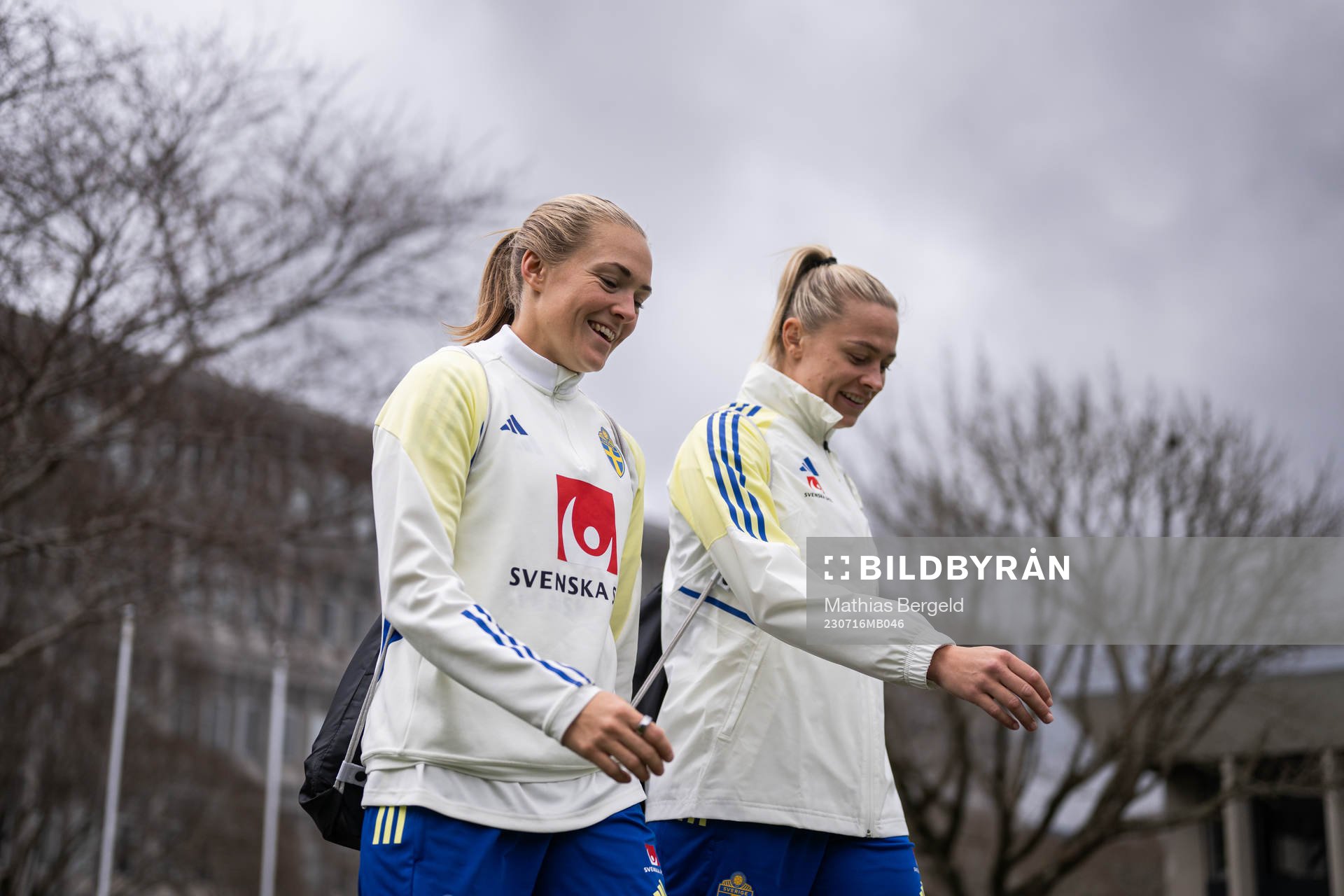 Magdalena Eriksson and Fridolina Rolfö of the Swedish