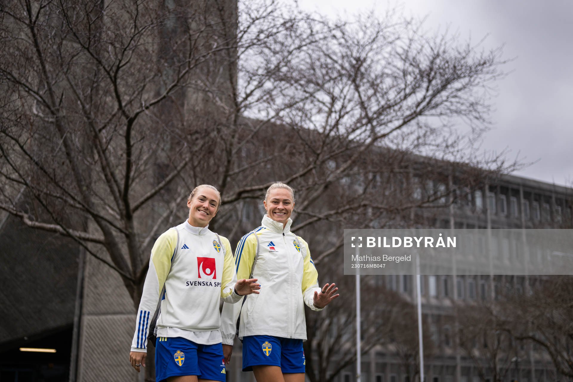 Magdalena Eriksson and Fridolina Rolfö of the Swedish