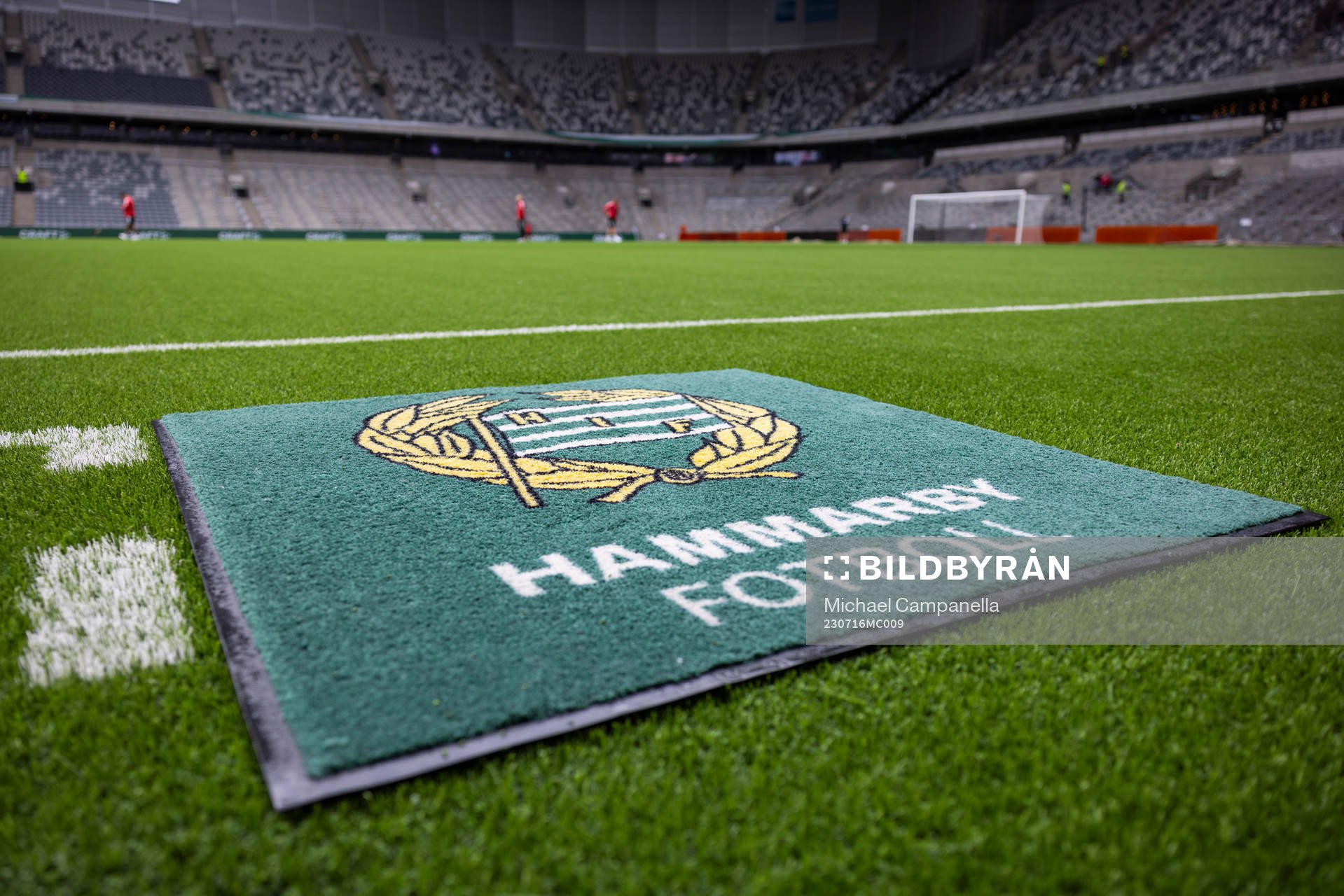 Generell vy på Tele2 Arena innan fotbollsmatchen i