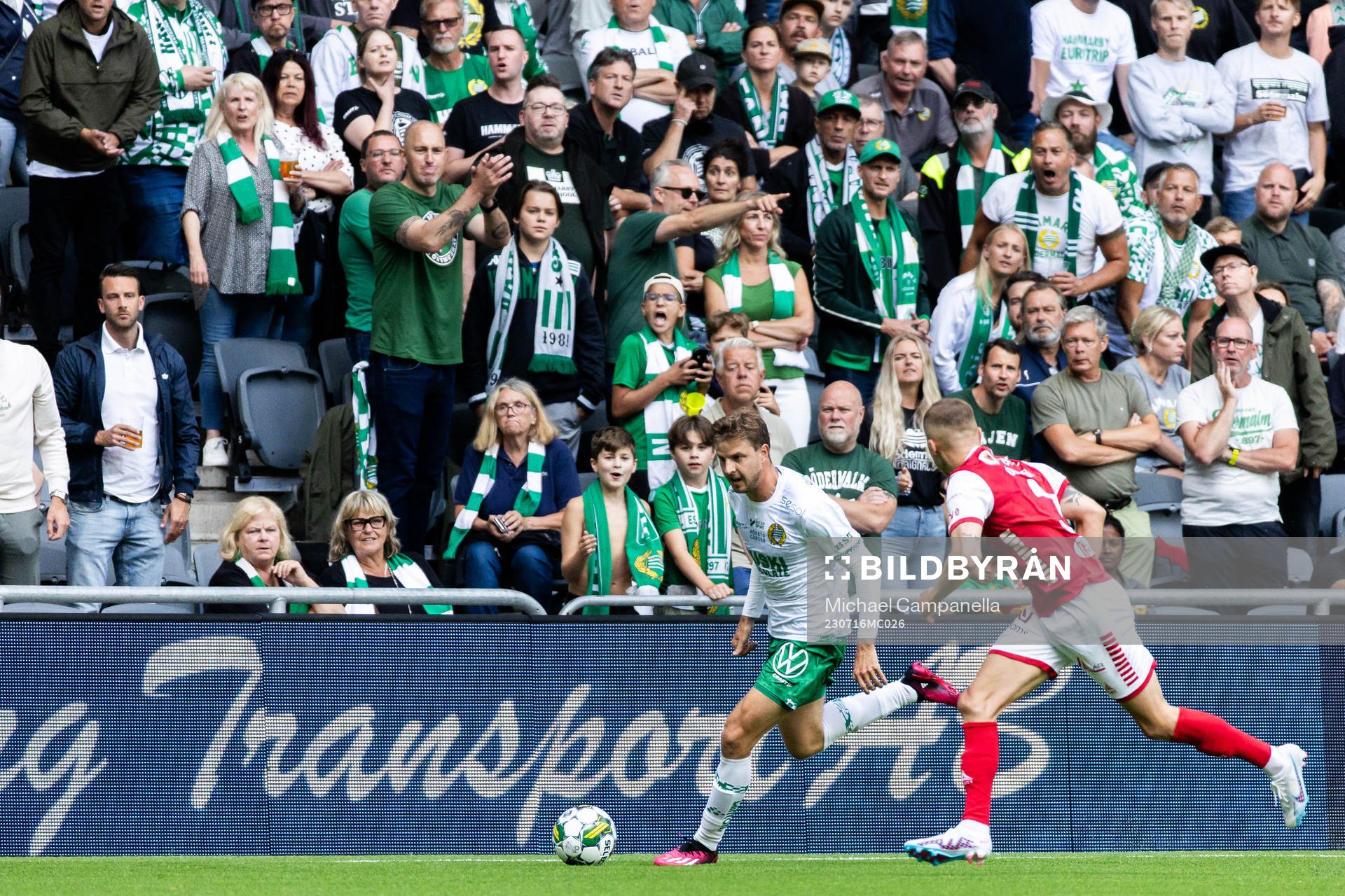 Hammarbys Joel Nilsson och Kalmars David Kristjan Olafsson