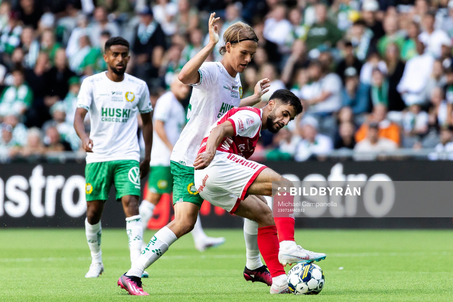 Hammarbys Markus Karlsson och Kalmars Noah Shamoun