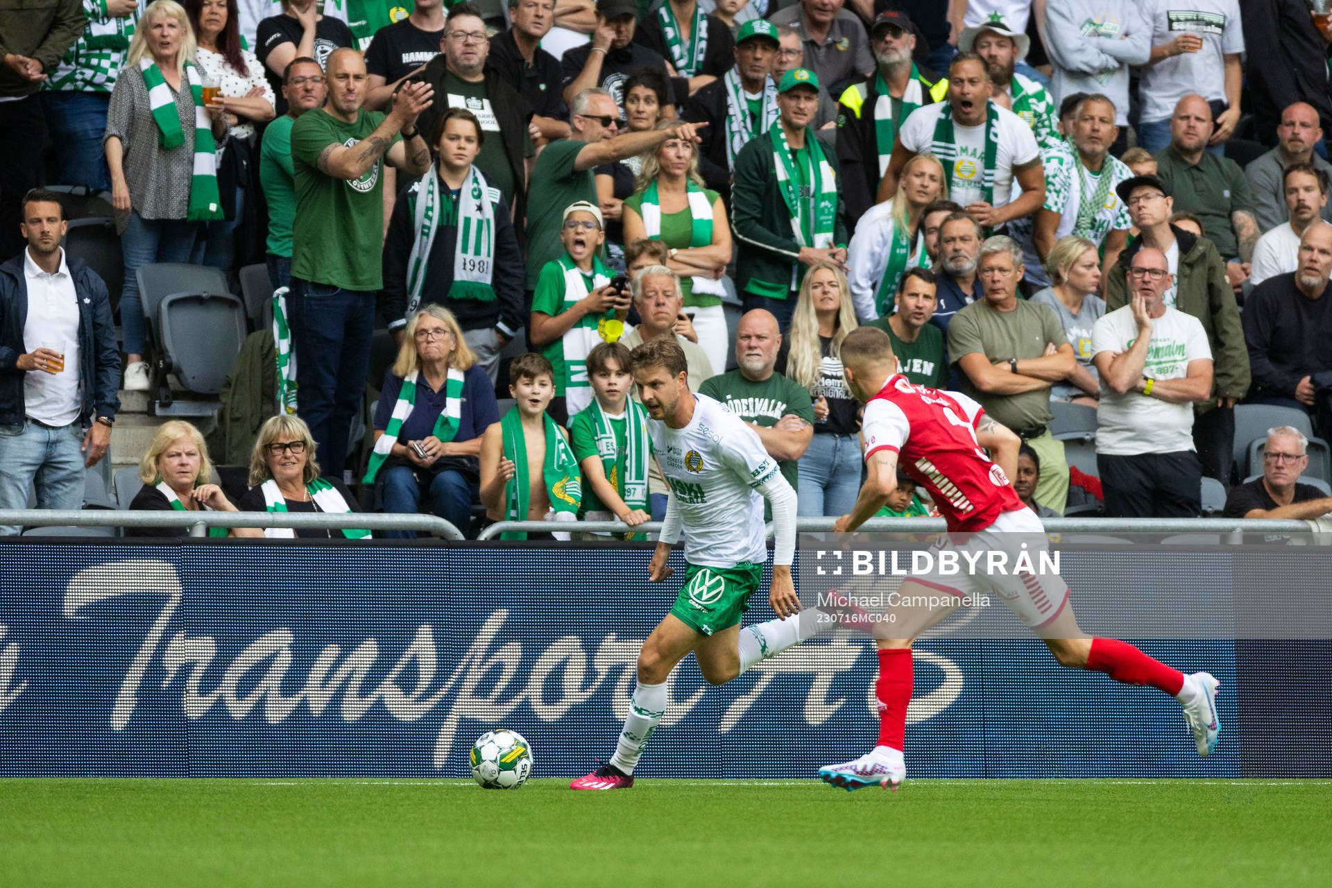 Hammarbys Joel Nilsson och Kalmars David Kristjan Olafsson