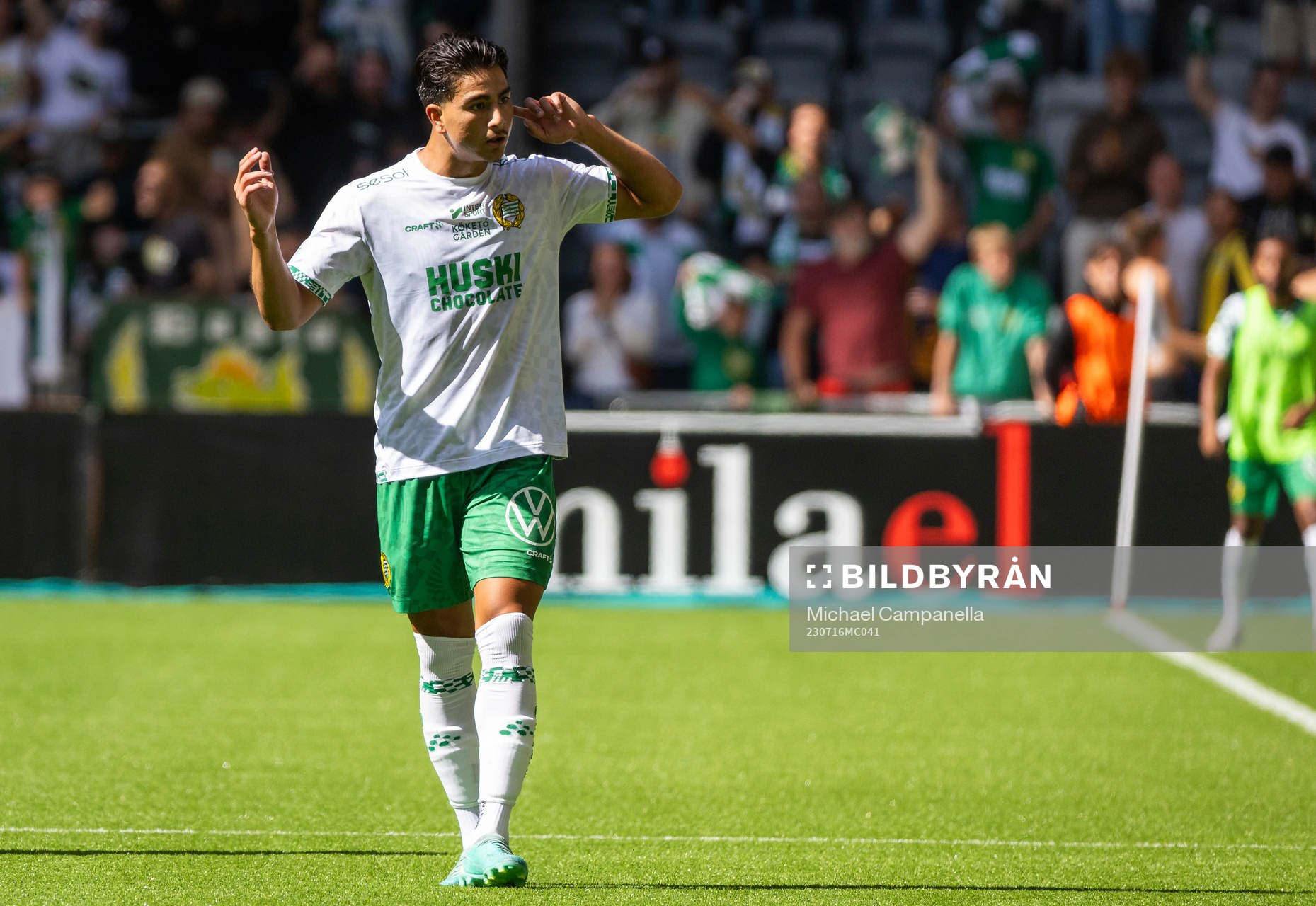 Hammarbys Jusef Erabi jublar