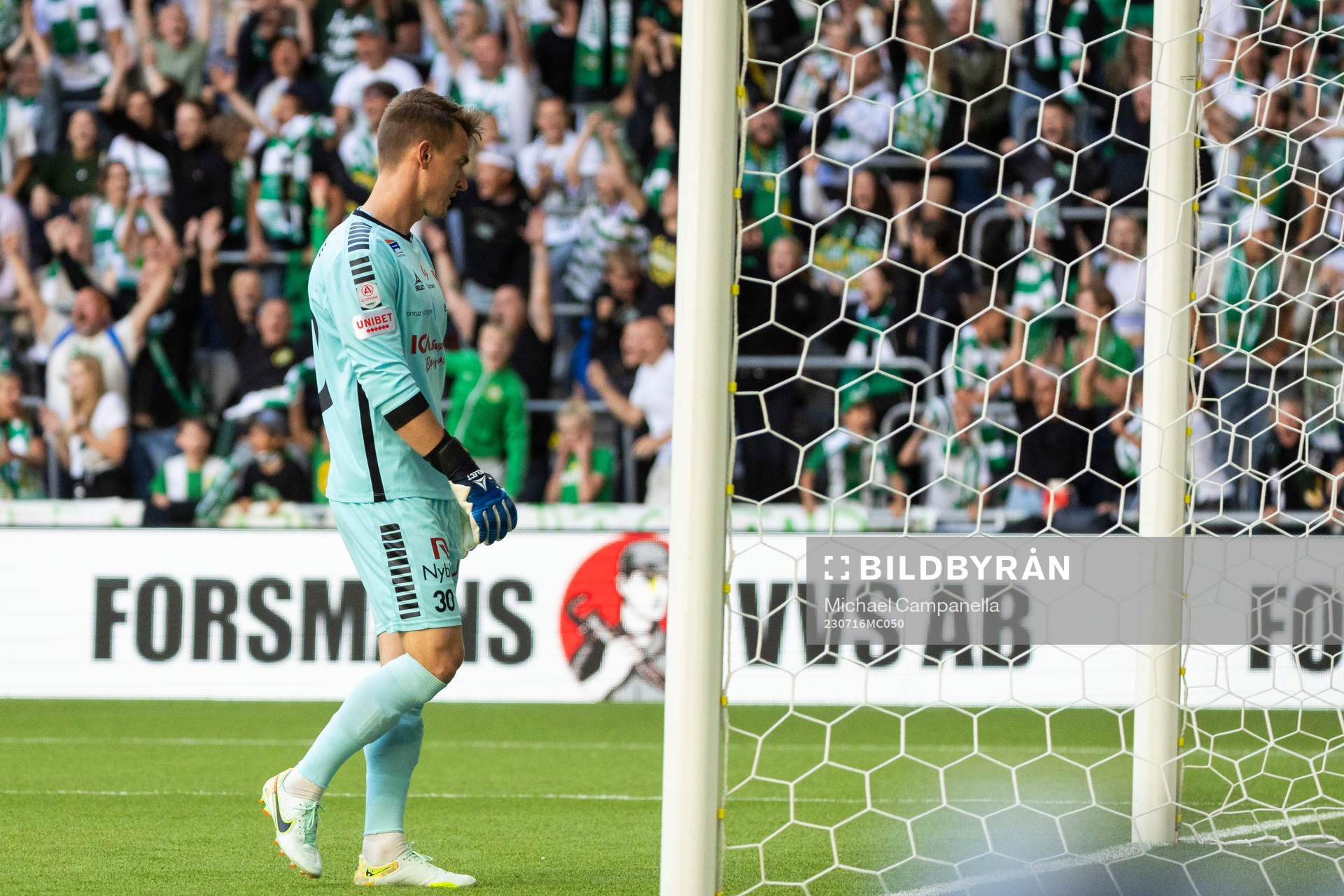 Kalmars målvakt Jakob Kindberg deppar