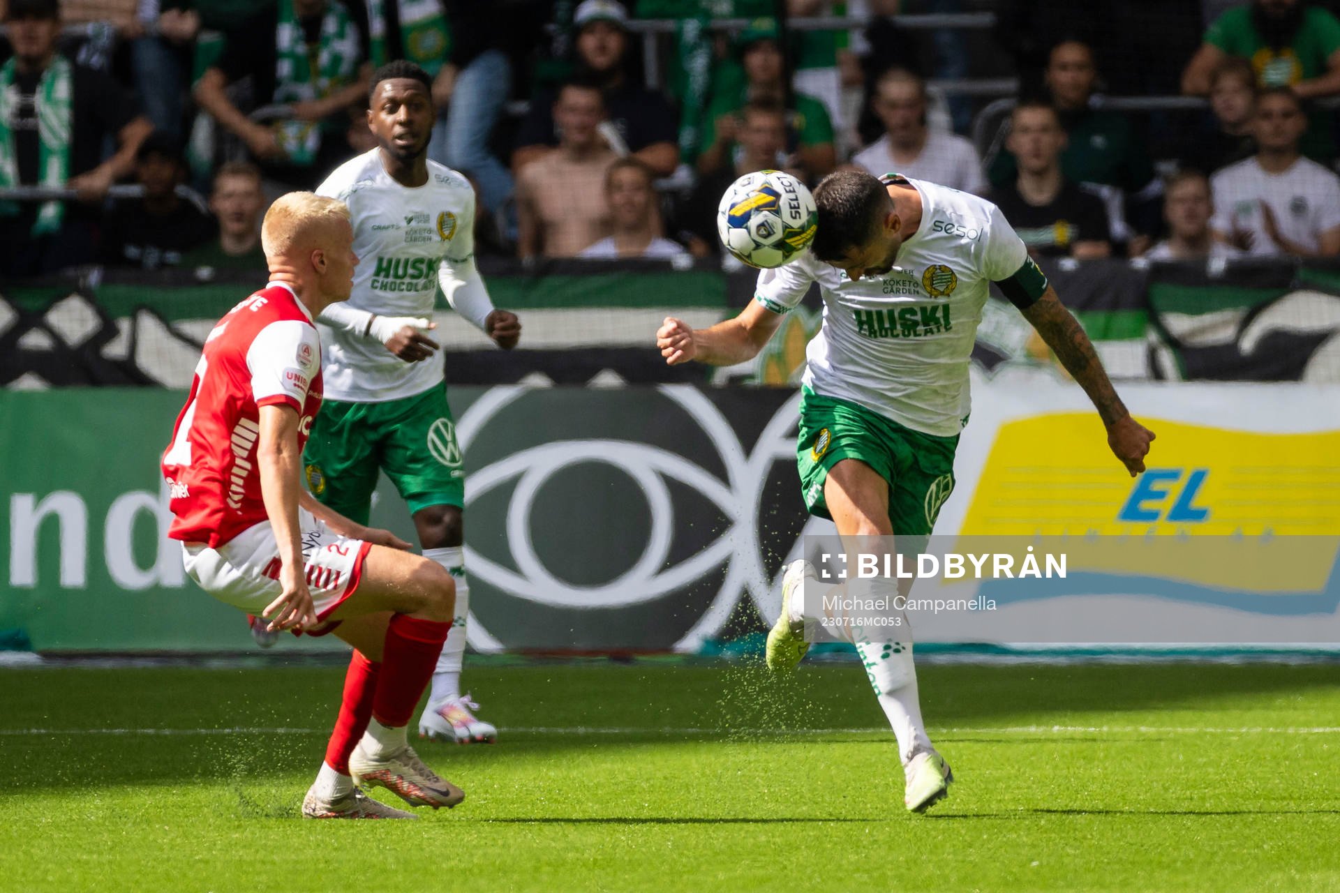Hammarbys Nahir Besara och Kalmars Axel Lindahl