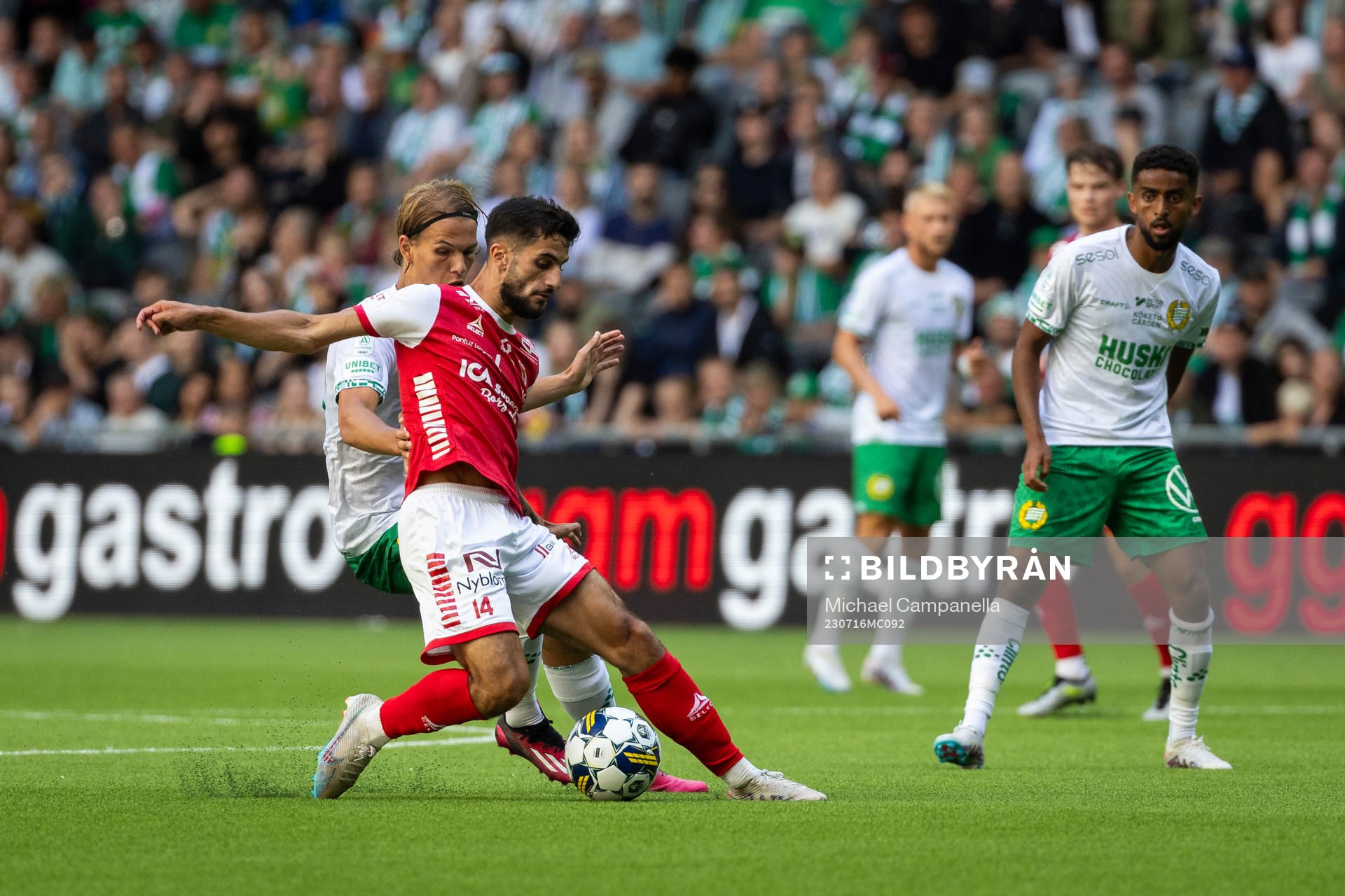 Kalmars Noah Shamoun och Hammarbys Markus Karlsson