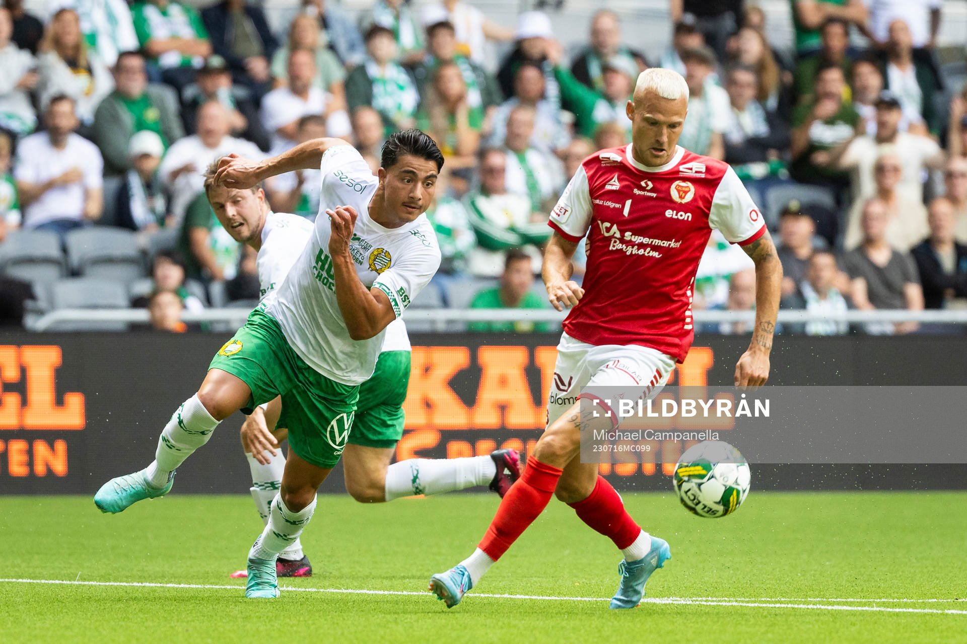 Hammarbys Jusef Erabi och Kalmars Rasmus Sjöstedt