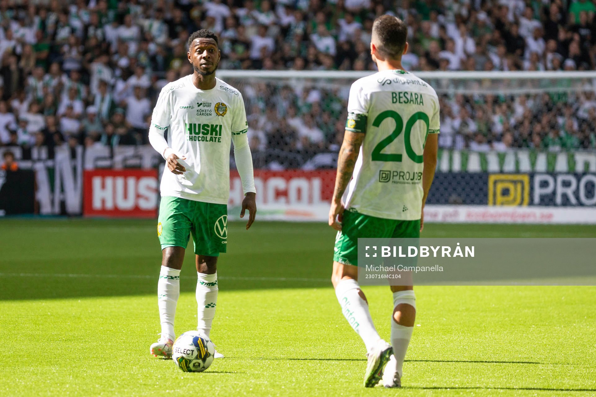 Hammarbys Shaquille Pinas och Nahir Besara