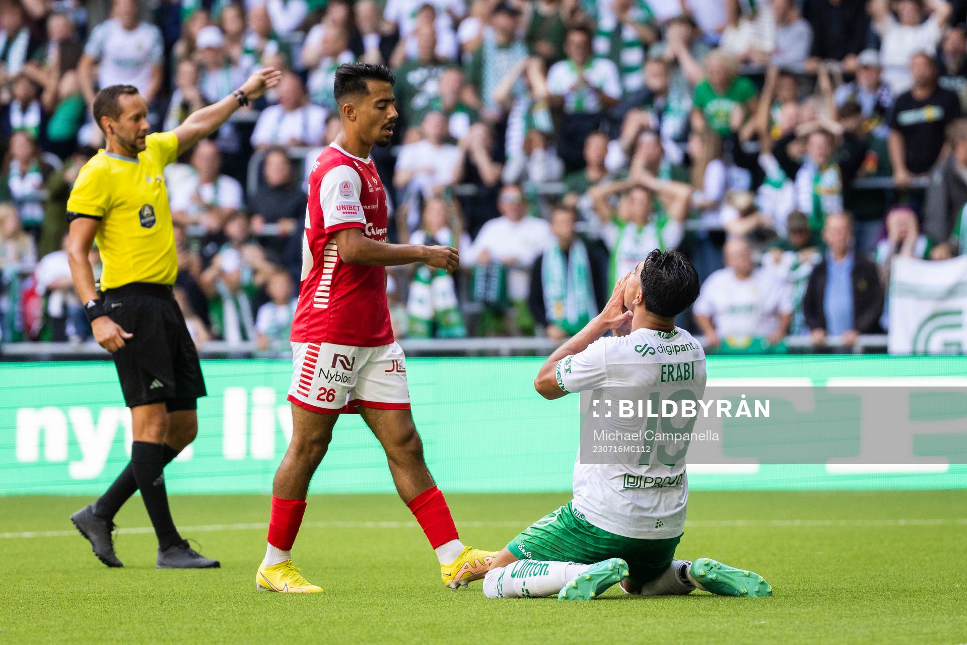Hammarbys Jusef Erabi deppar