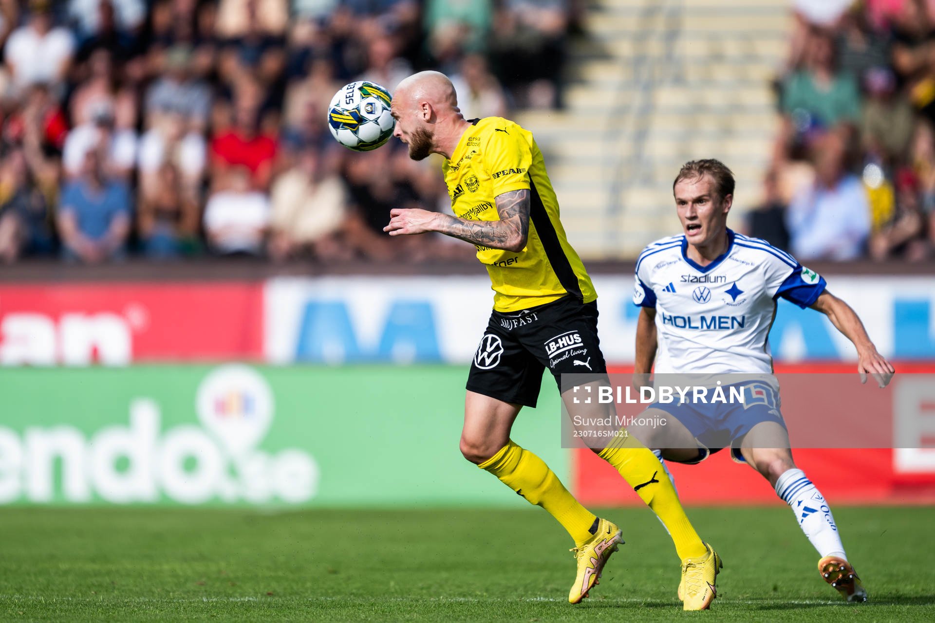 Mjällbys Noel Törnqvist och IFK Norrköpings Marcus
