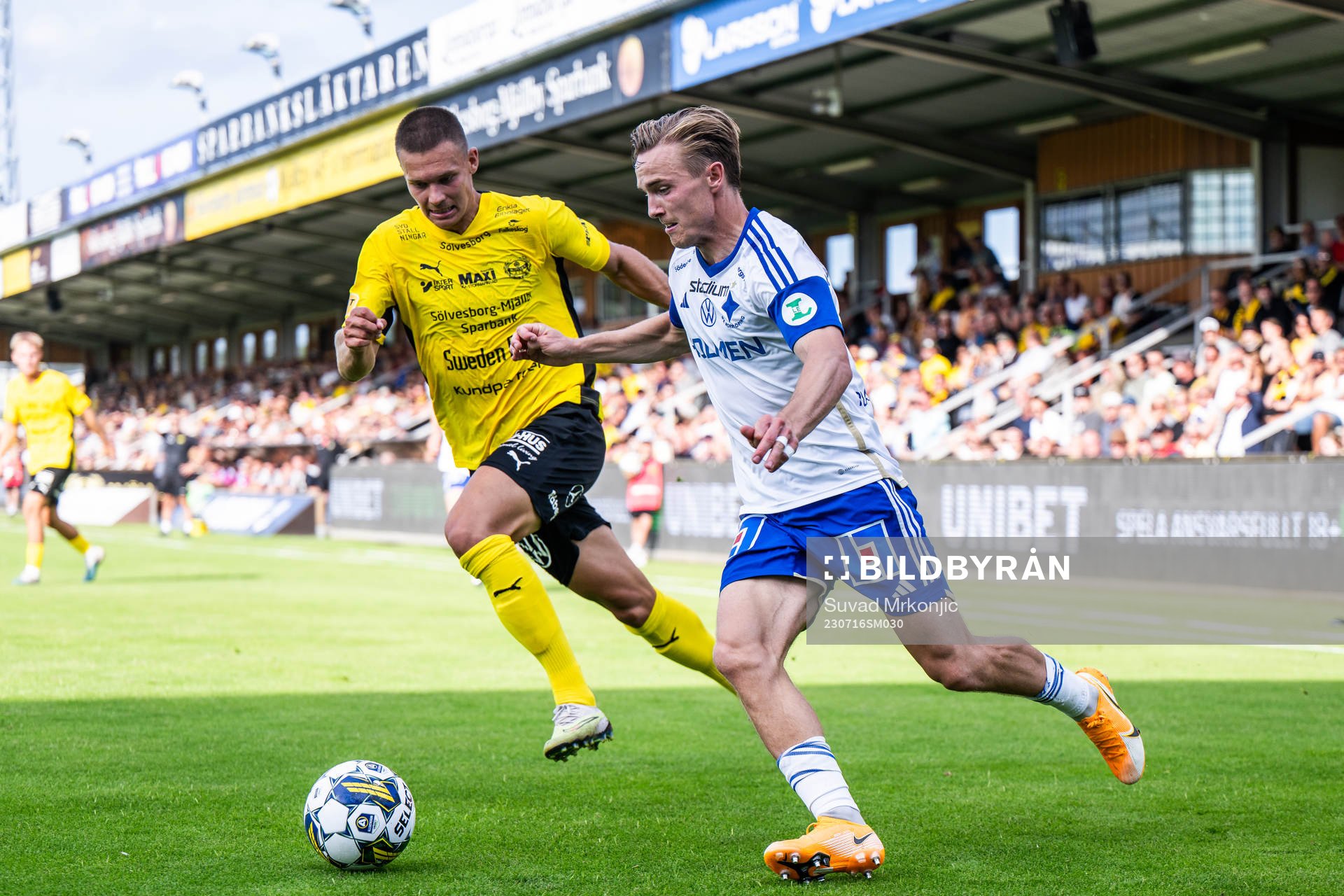 Mjällbys Arvid Brorsson och IFK Norrköpings Jacob Ortmark
