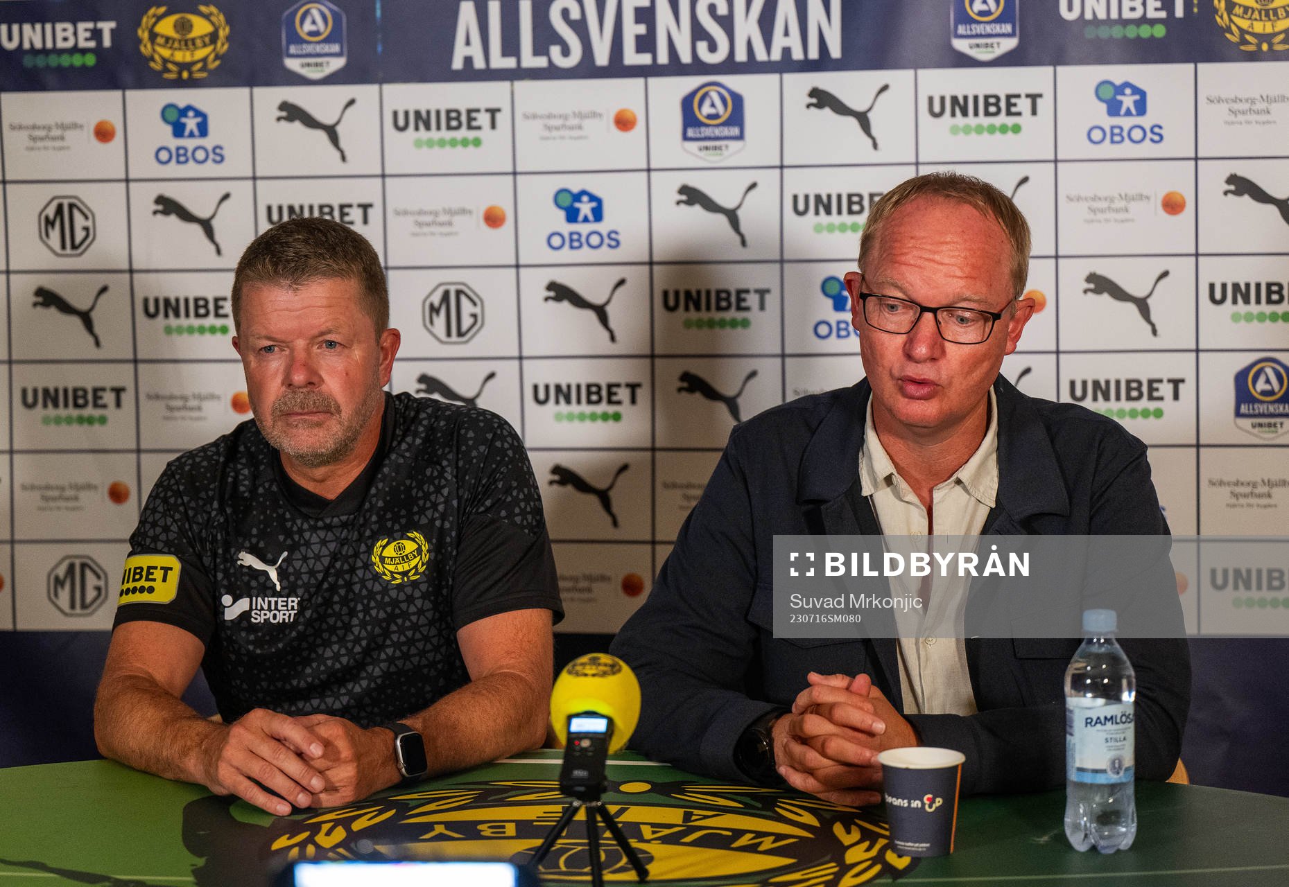 Mjällbys tränare Anders Torstensson och IFK Norrköpings