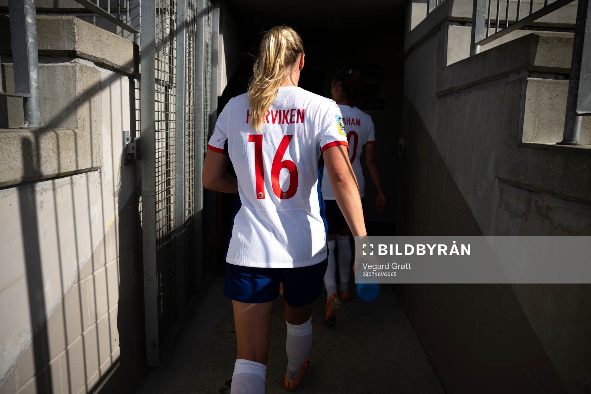 Mathilde Harviken of Norway at half-time