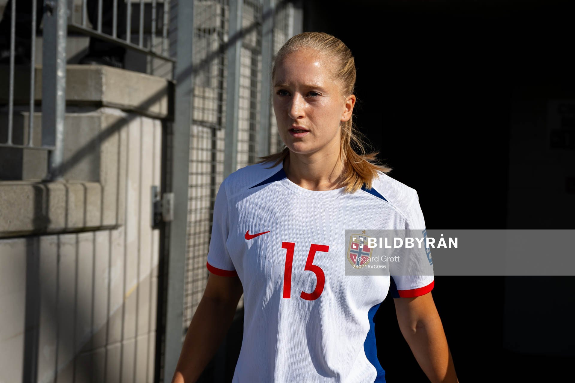Amalie Eikeland of Norway at half-time