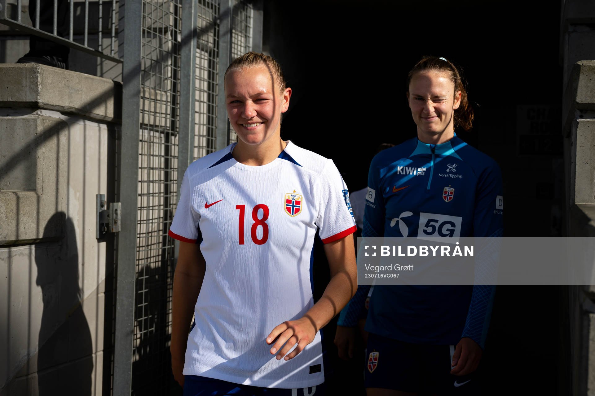 Frida Maanum and Caroline Graham Hansen of Norway at