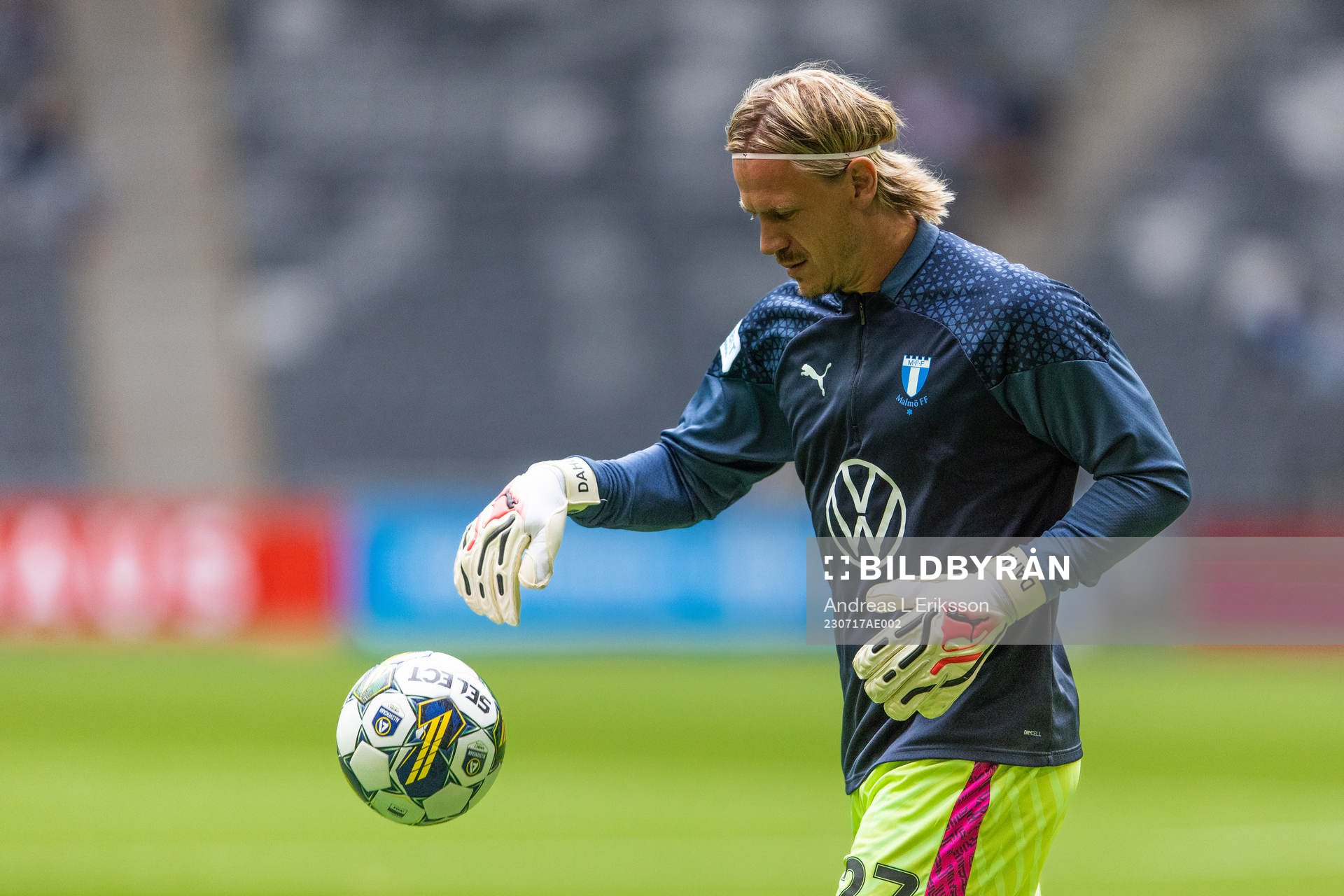Malmö FFs målvakt Johan Dahlin