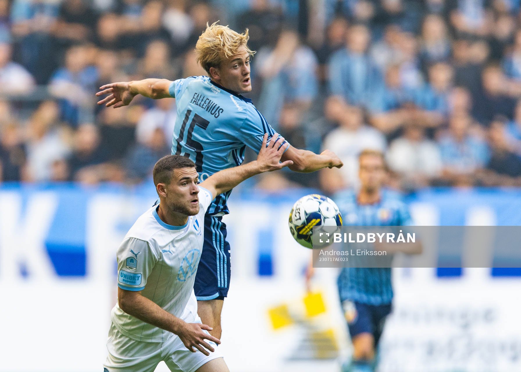 Malmö FFs Gabriel Busanello och Djurgårdens Oskar