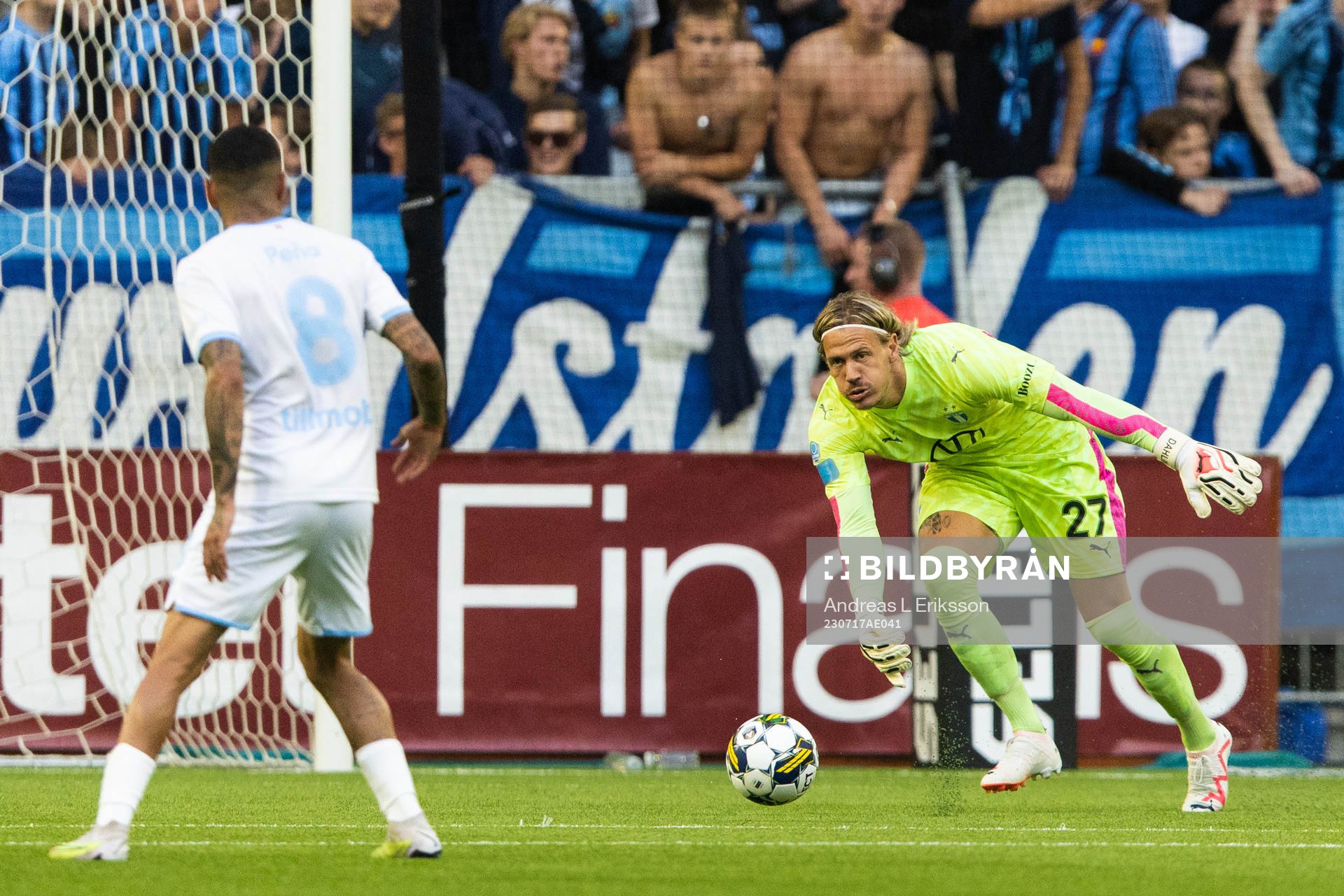 Malmö FFs målvakt Johan Dahlin