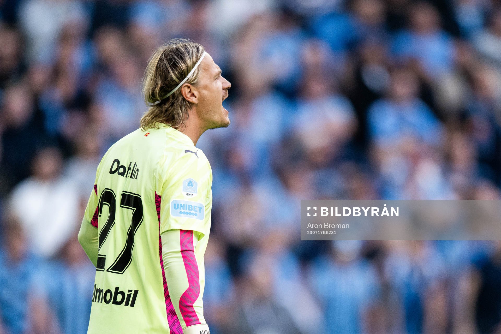 Malmö FFs målvakt Johan Dahlin