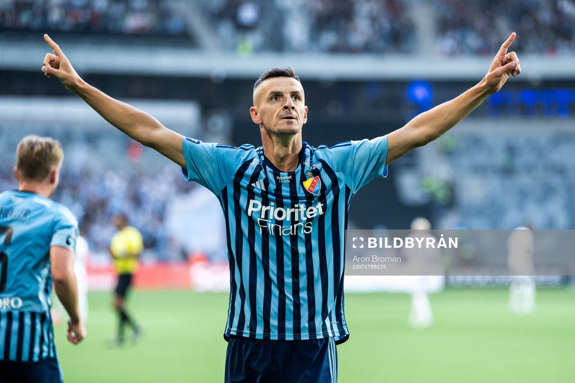 Djurgårdens Haris Radetinac jublar
