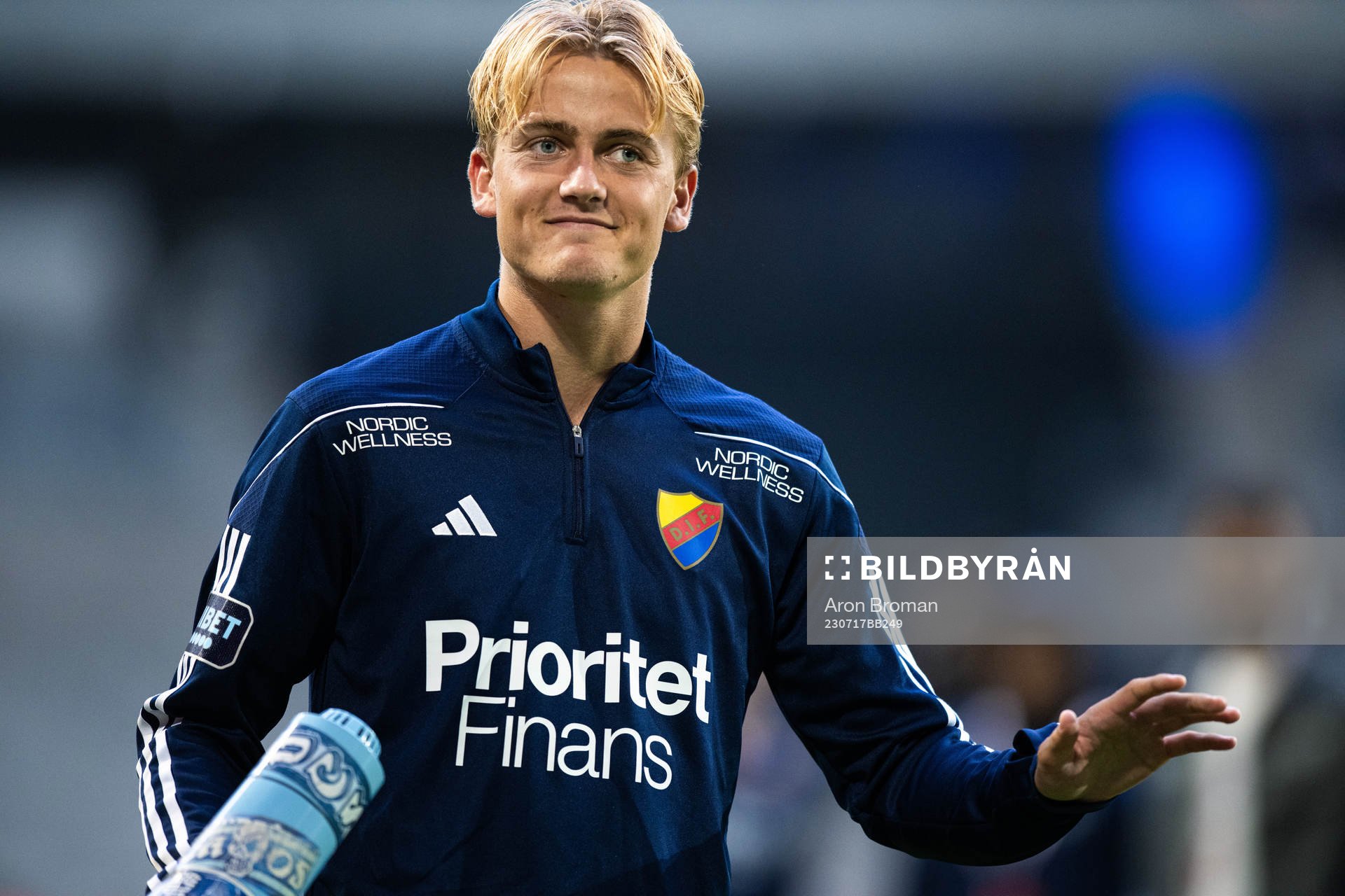 Djurgårdens Oskar Fallenius jublar