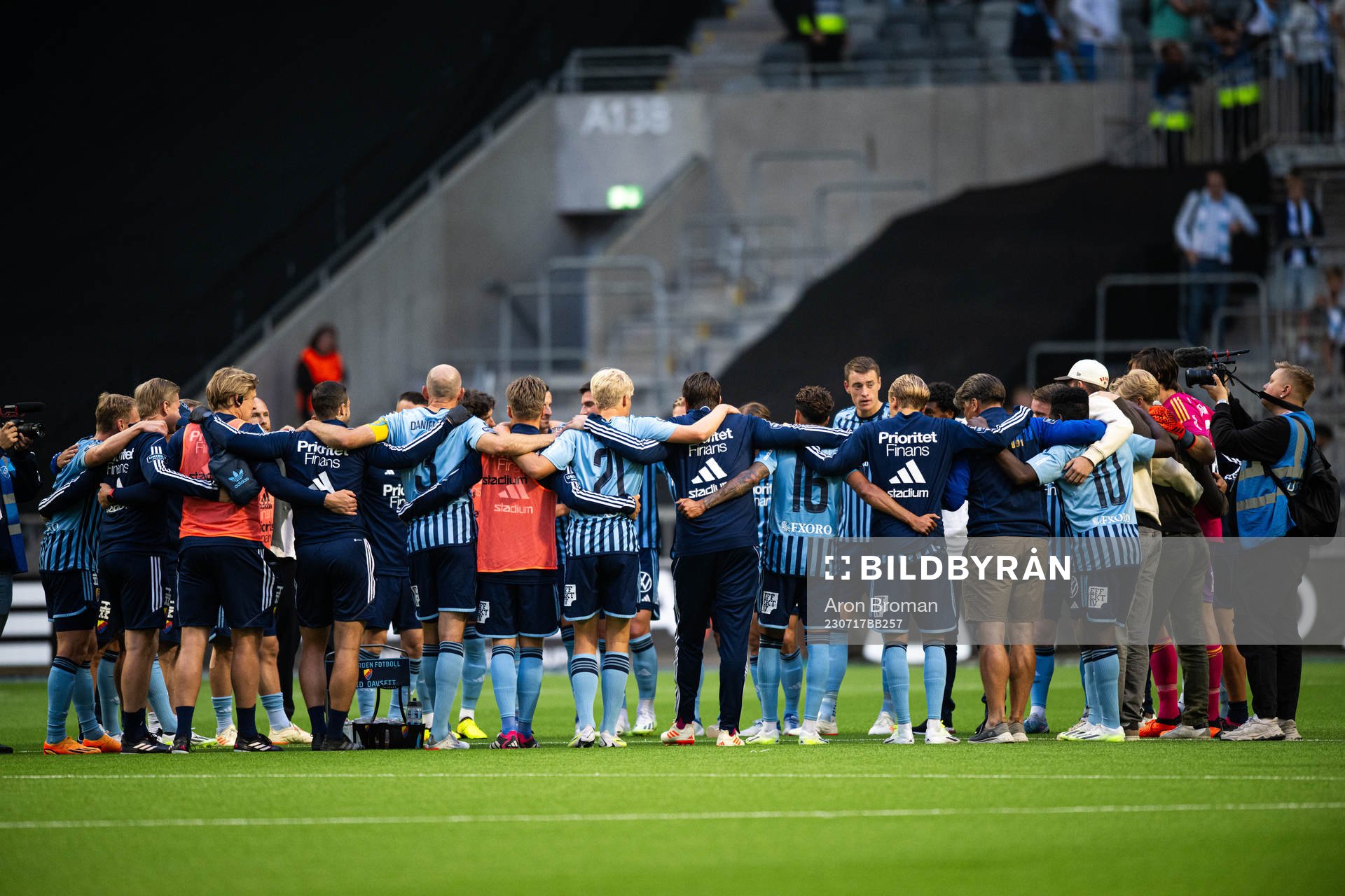 Djurgårdens spelare jublar