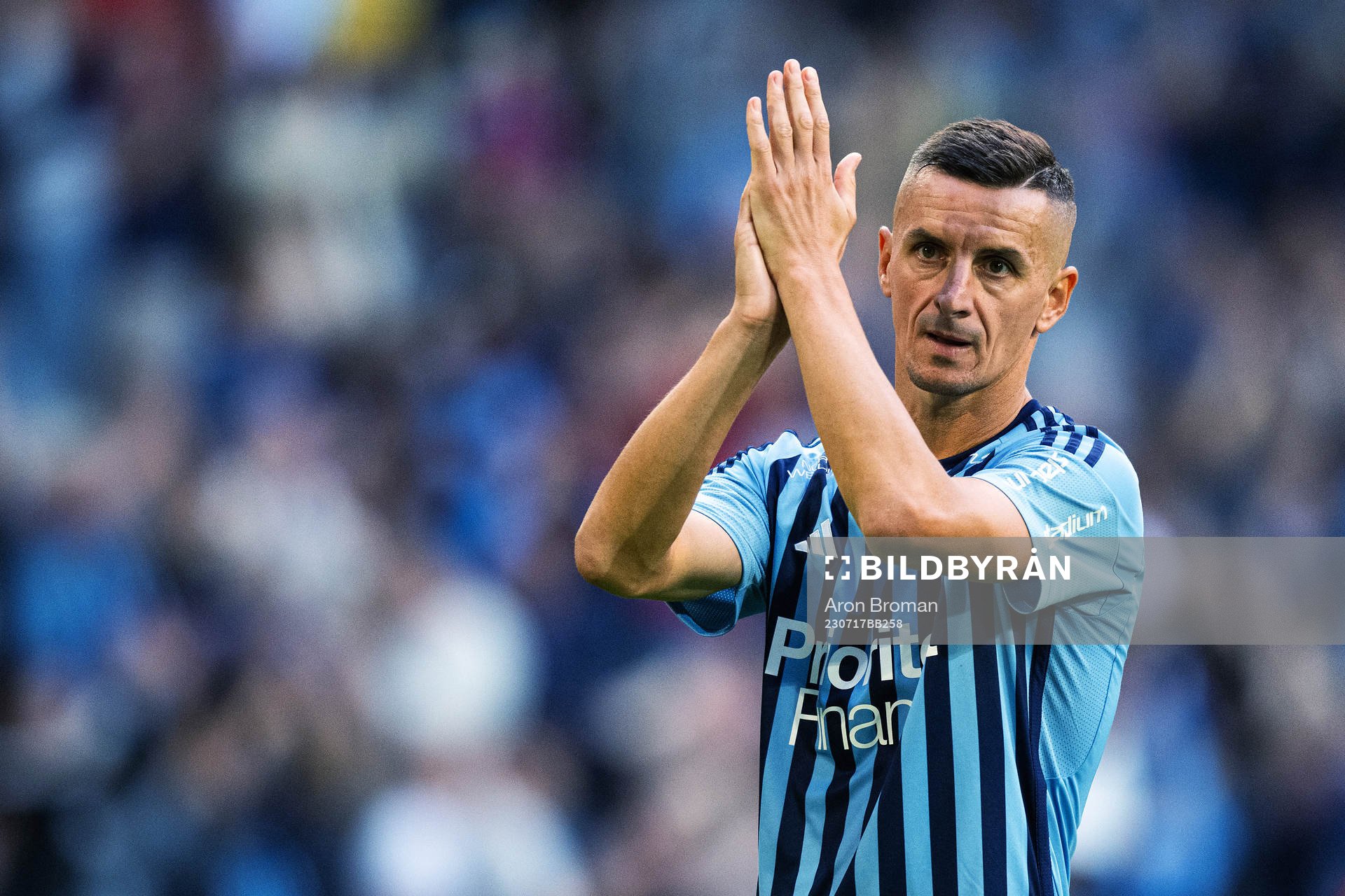 Djurgårdens Haris Radetinac jublar