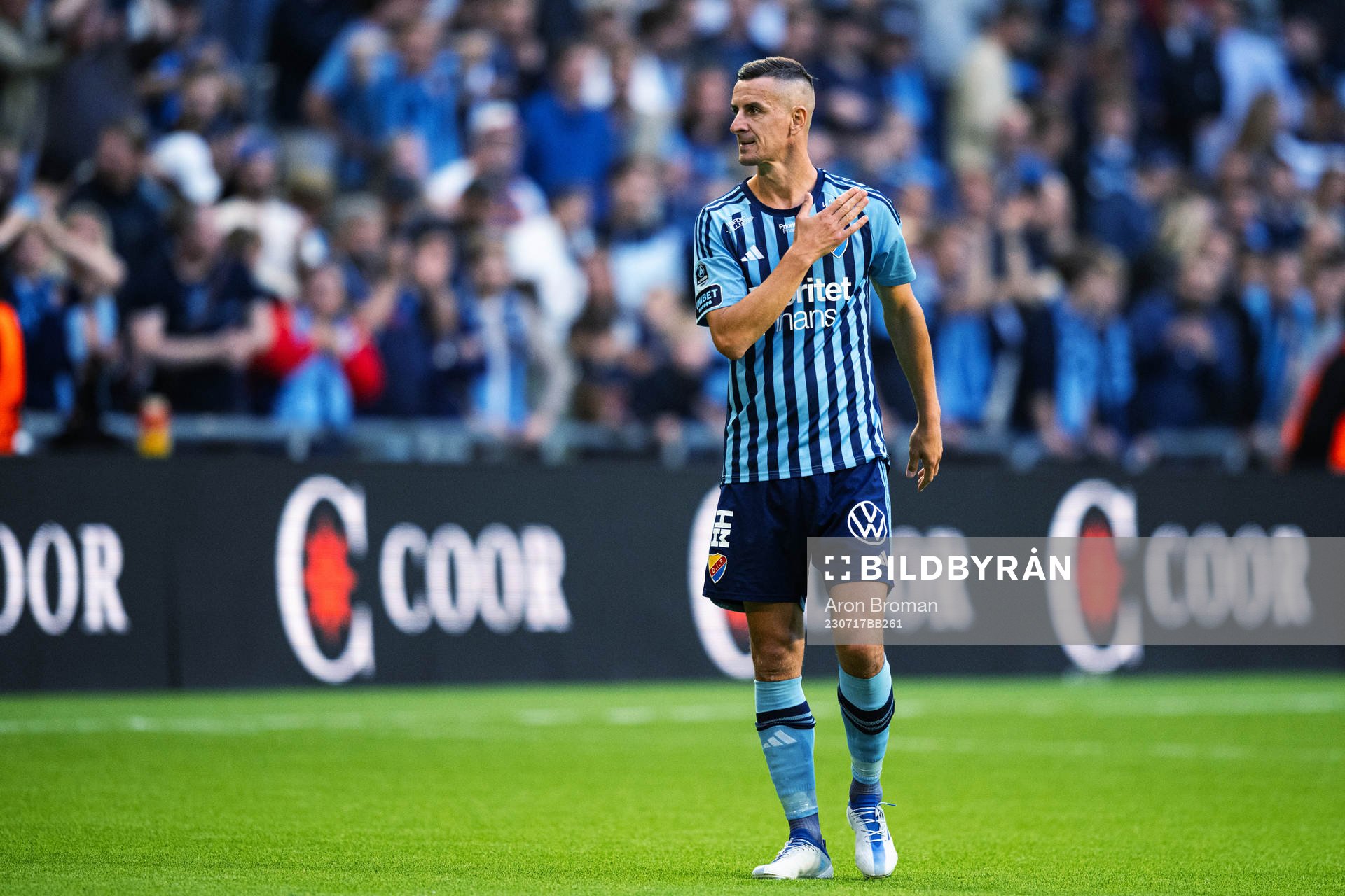 Djurgårdens Haris Radetinac  jublar