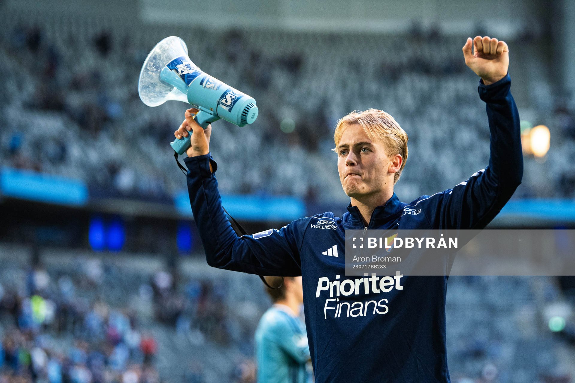 Djurgårdens Oskar Fallenius jublar