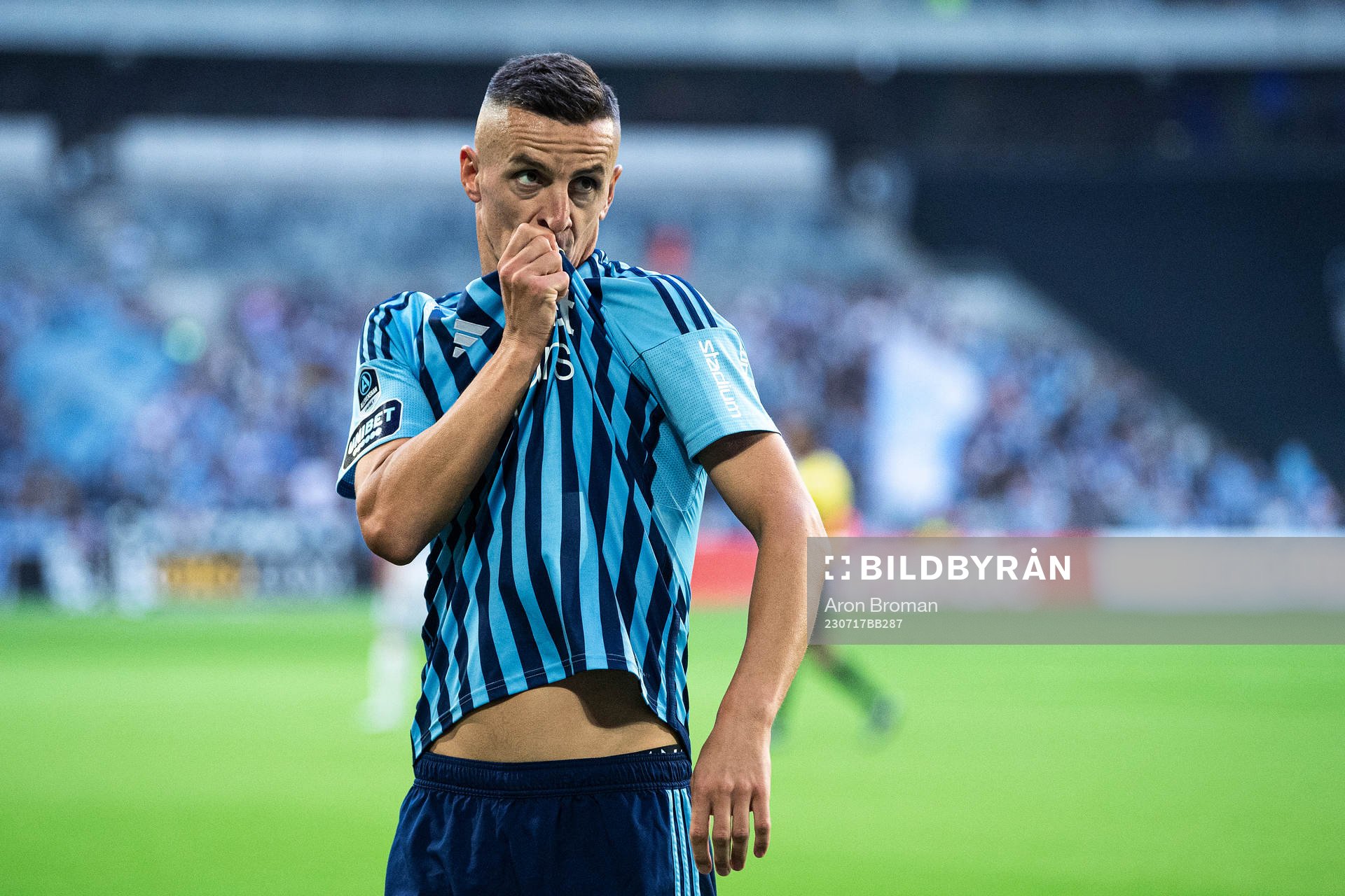 Djurgårdens Haris Radetinac jublar