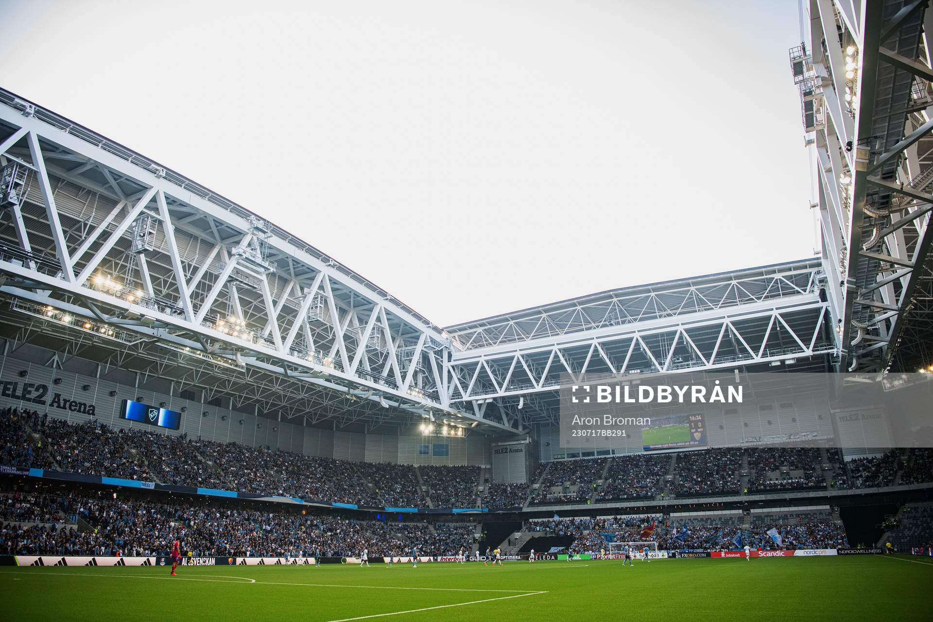 Interör vy av Tele2 Arena