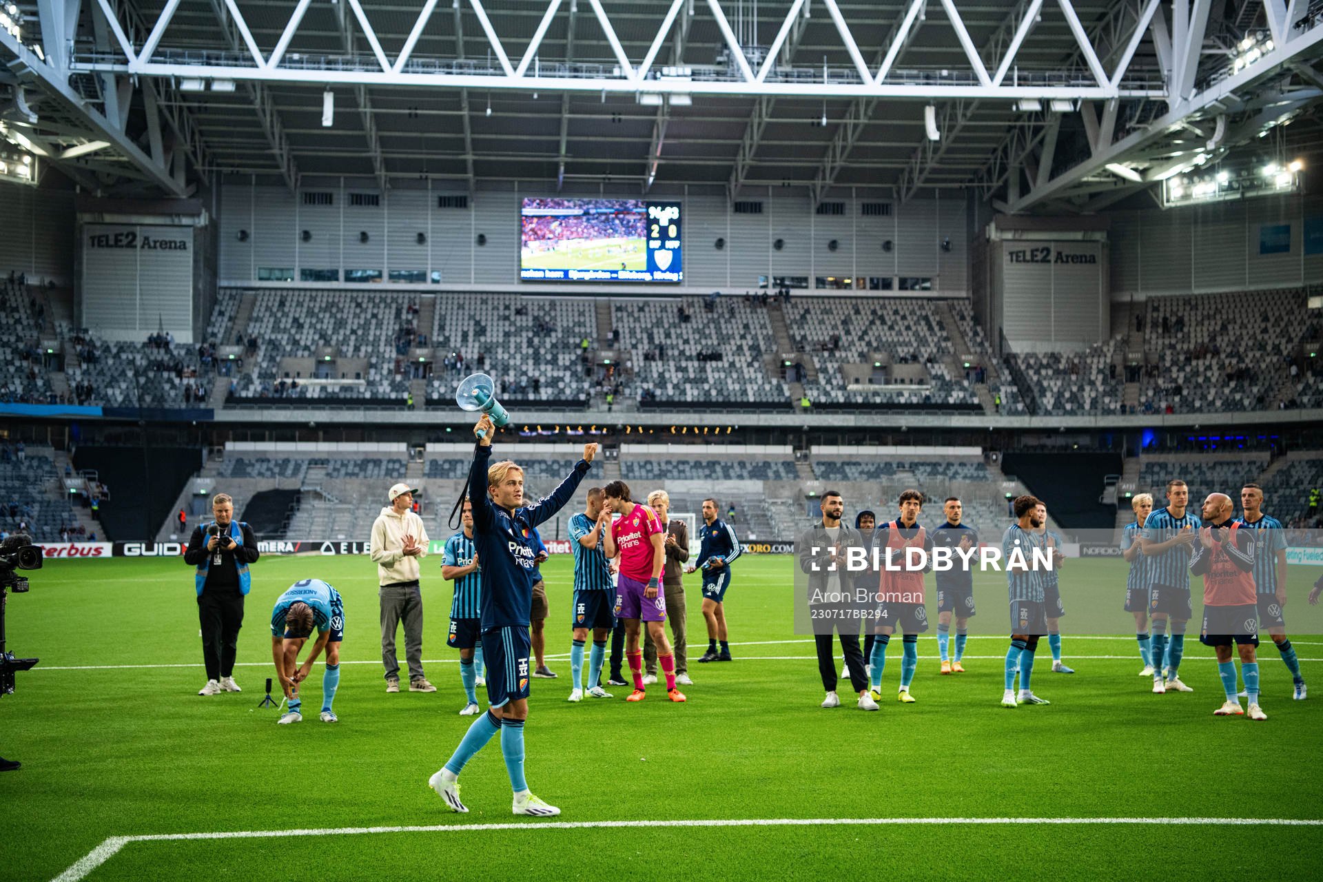 Djurgårdens spelare jublar