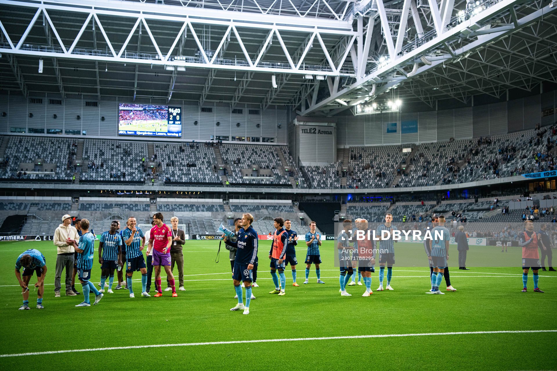 Djurgårdens spelare jublar