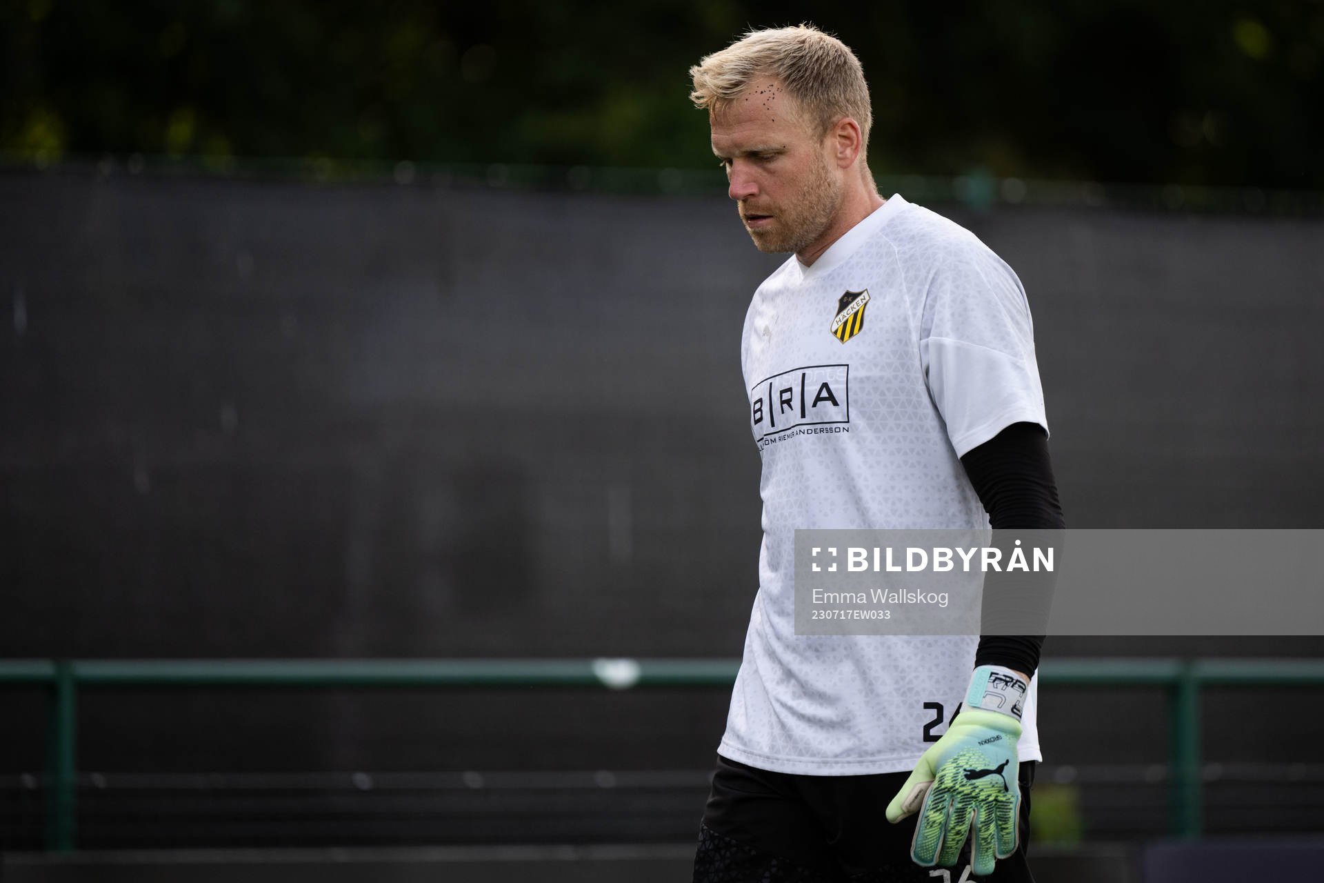 Goalkeeper Peter Abrahamsson