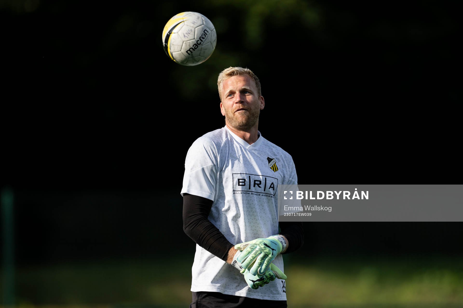 Goalkeeper Peter Abrahamsson