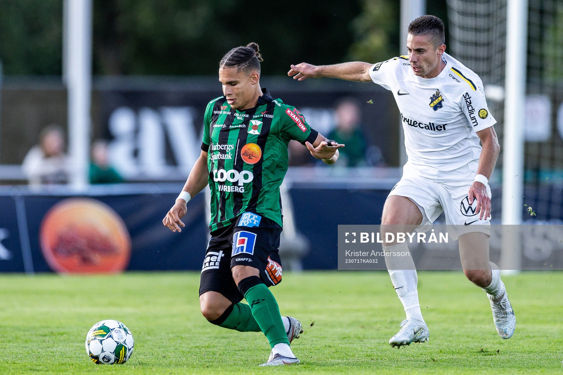Varbergs Maxime Anne Marie Sainte och AIKs Dino Besirovic