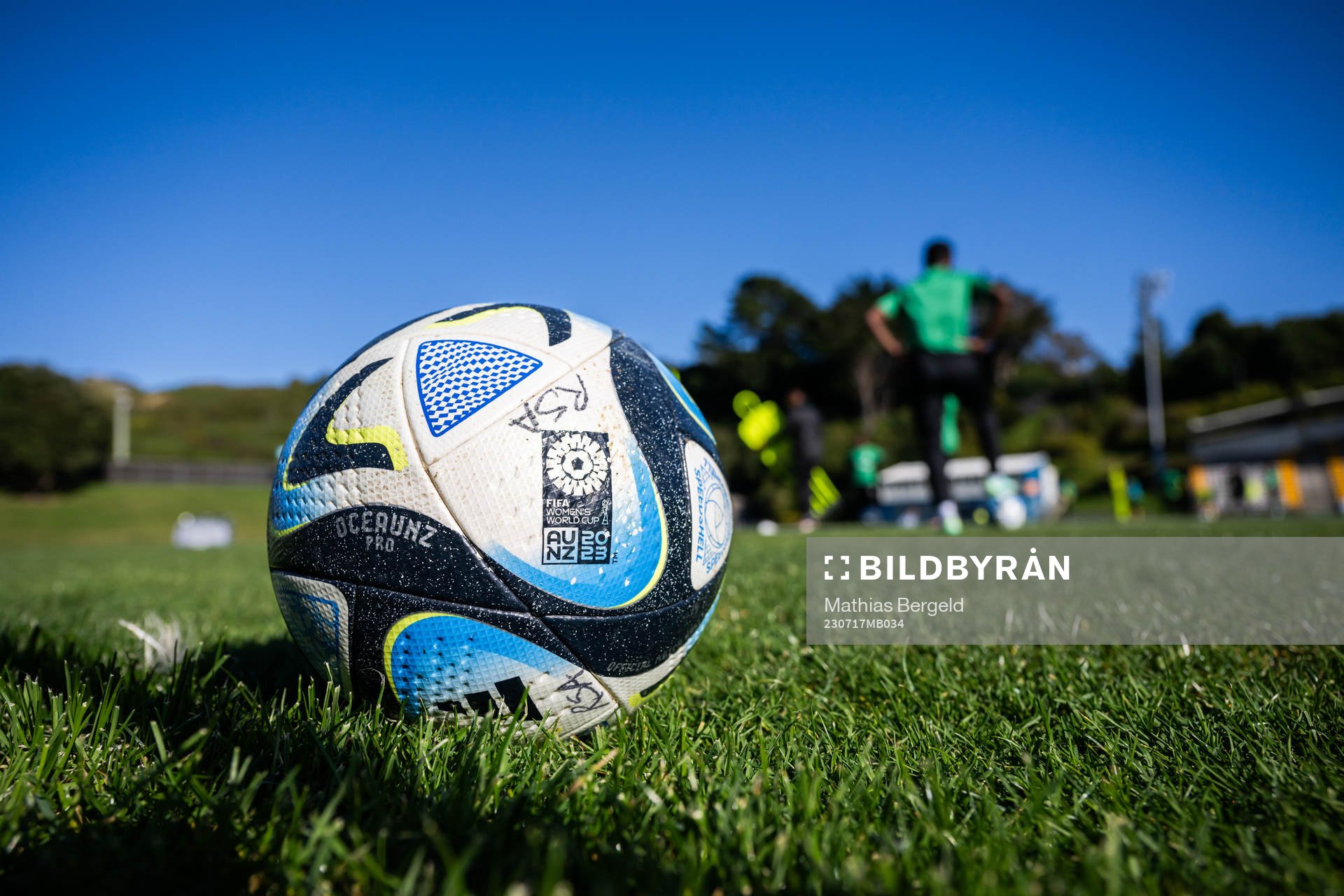 A ball at a training session with the South African women's
