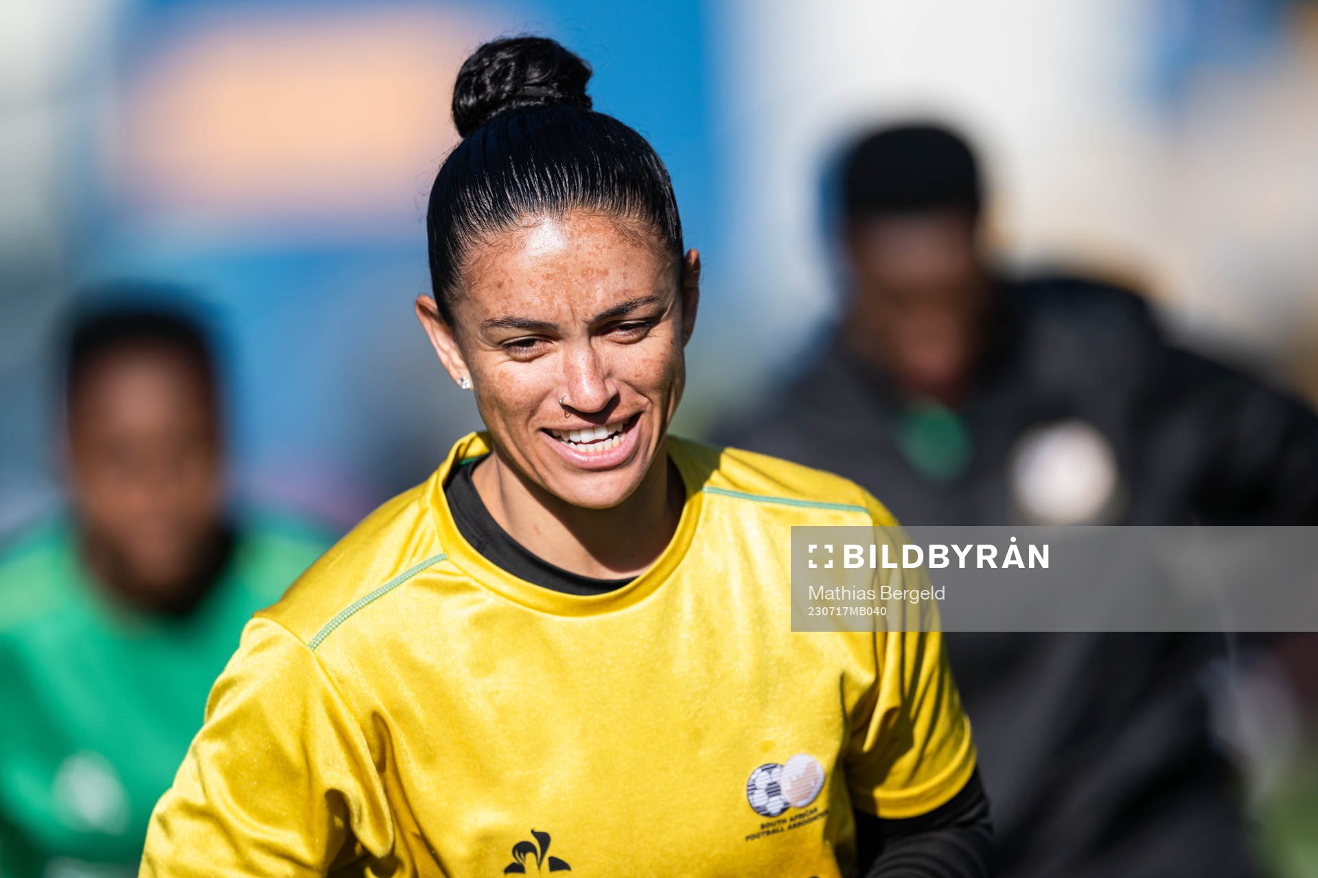 Goalkeeper Kaylin Swart of the South African women's