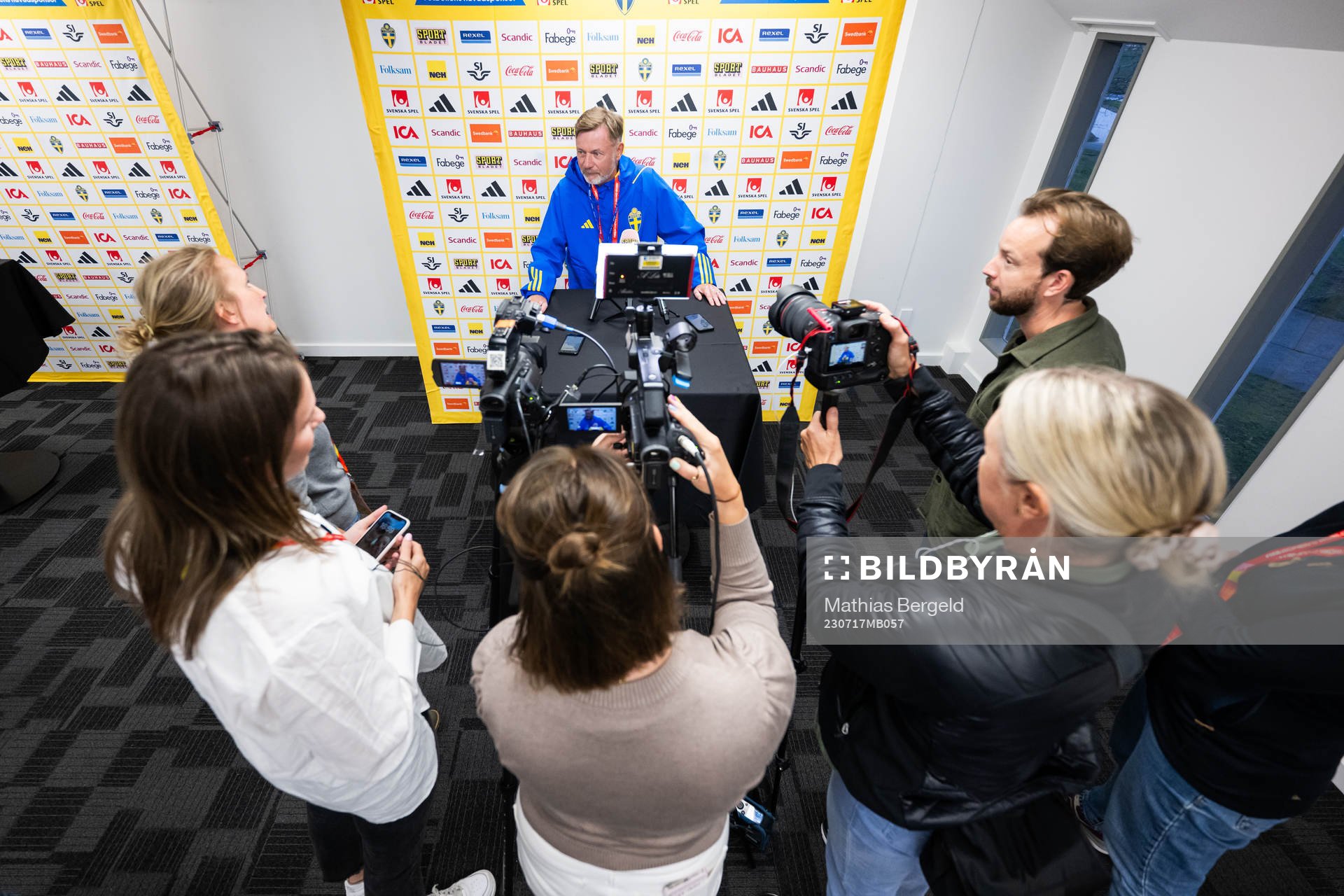 Head coach Peter Gerhardsson of the Swedish women's