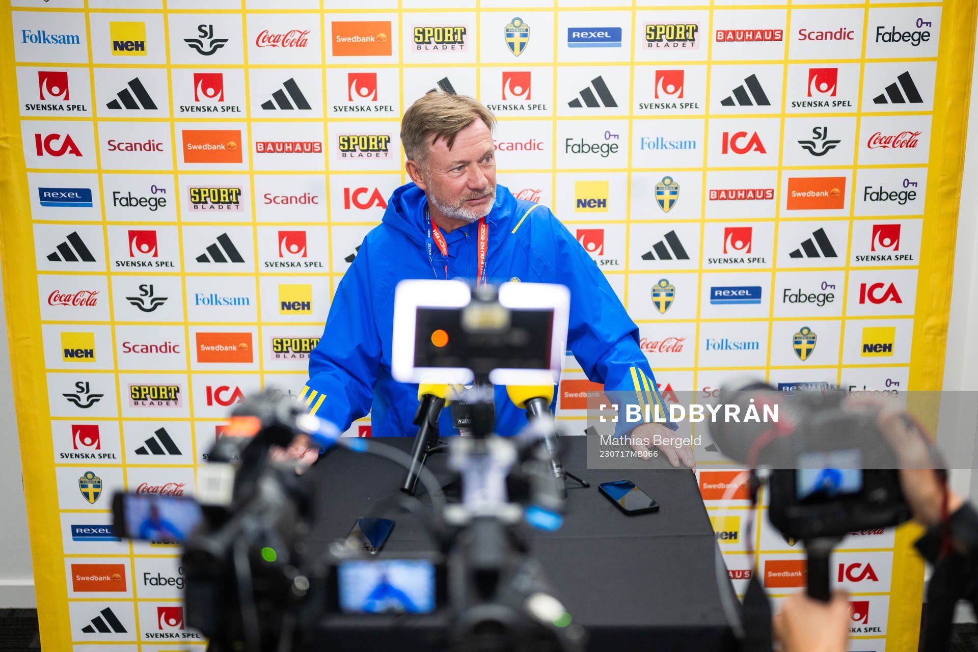 Head coach Peter Gerhardsson of the Swedish women's