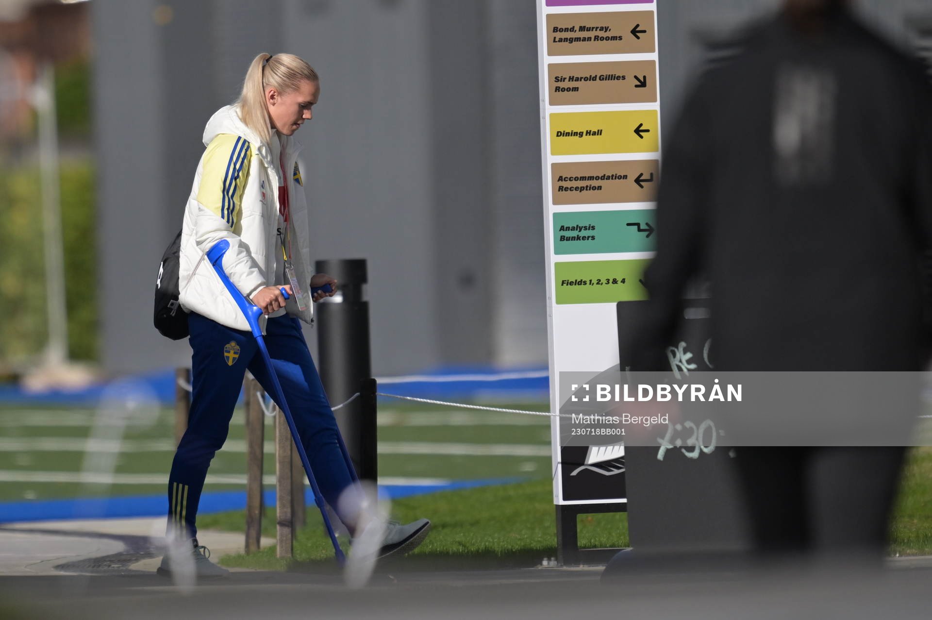 Swedens Hanna Lundkvist of the Swedish women's national