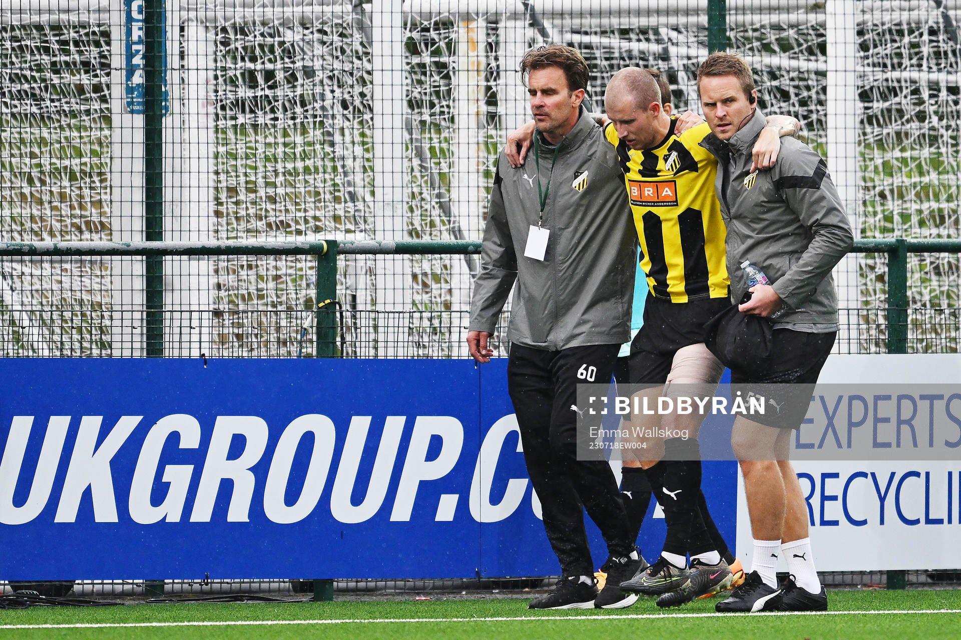 Simon Gustafson of BK Häcken leaves the pitch