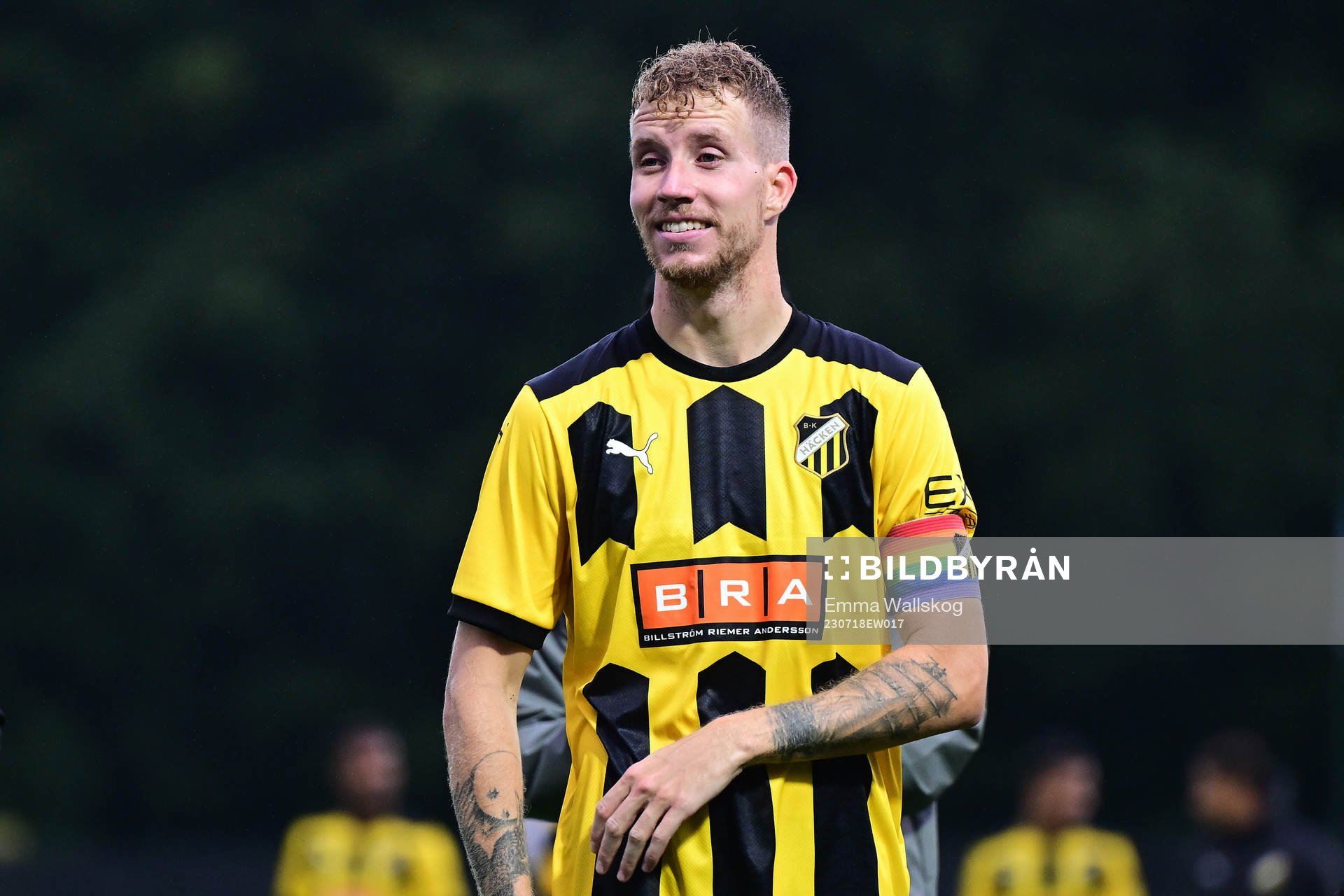 Samuel Gustafson of BK Häcken celebrates