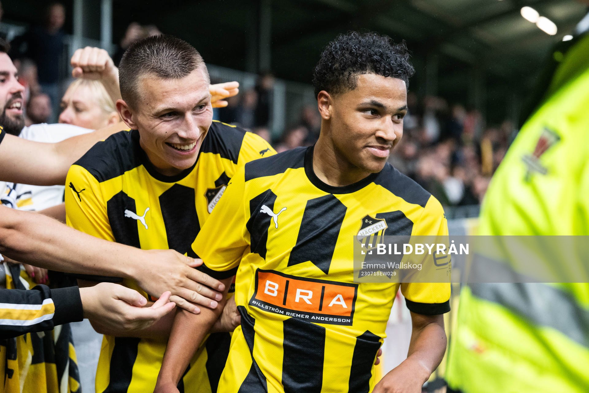 Momodou Lamin Sonko of BK Häcken celebrates with