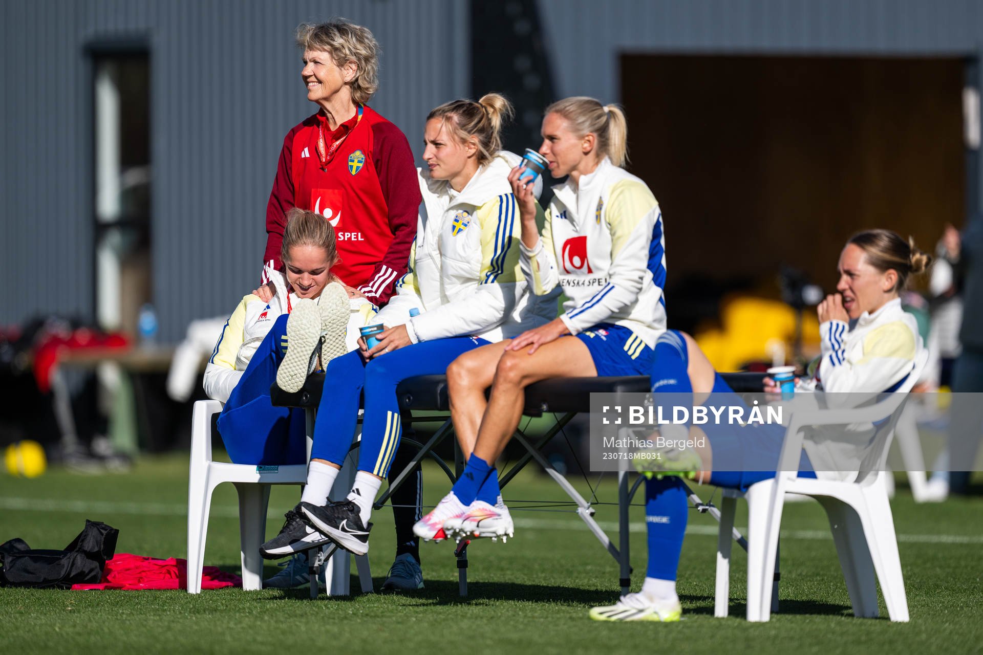 Physio Kristina Forsblom, Hanna Lundkvist, Nathalie Björn,