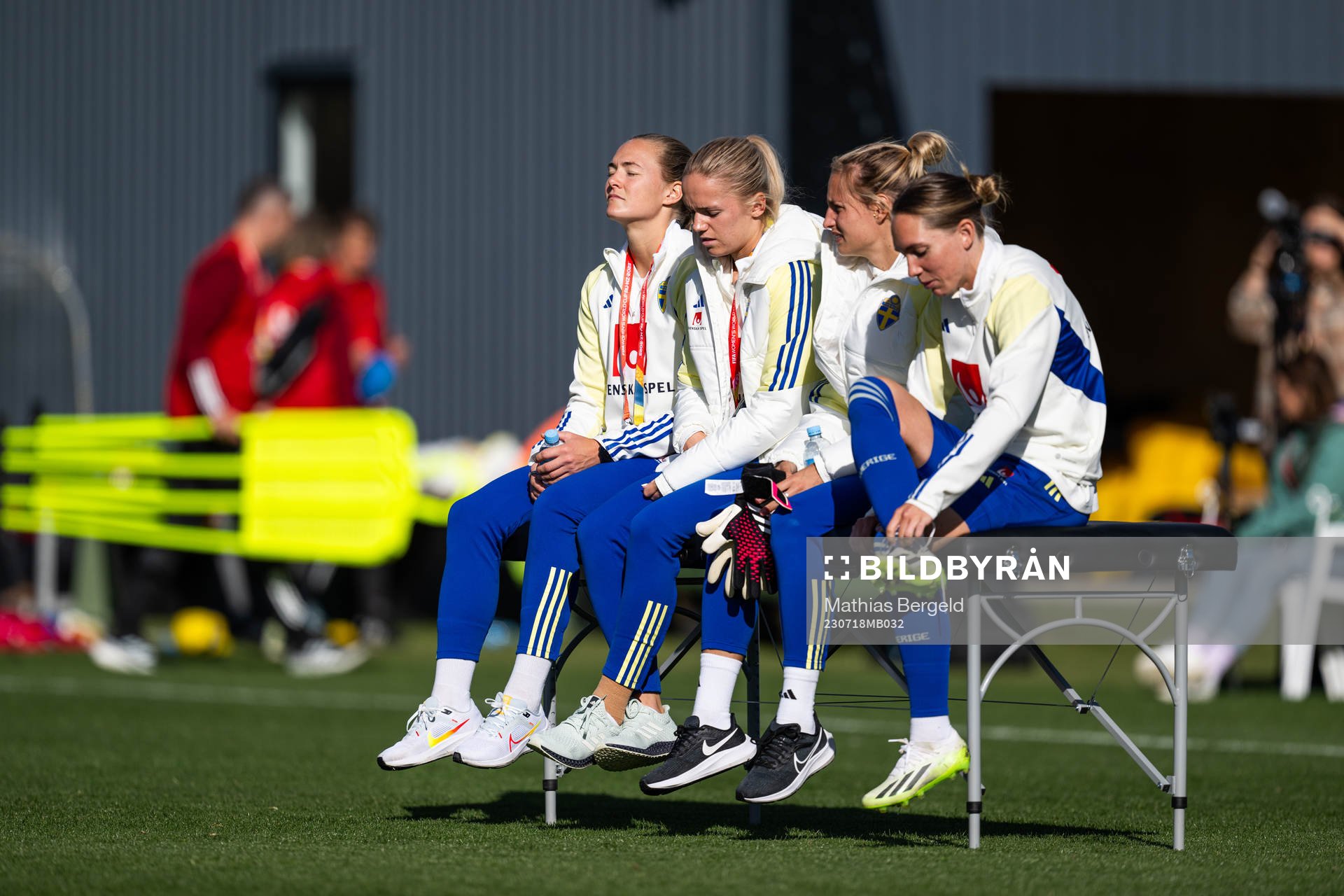 Magdalena Eriksson, Hanna Lundkvist, Nathalie Björn and